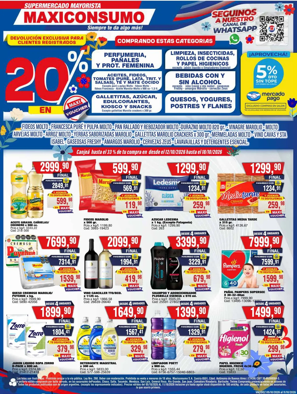 Ofertas de Maxiconsumo — 2026-10-05 5 de octubre al 12 de octubre 2026 - Página 1 del catálogo