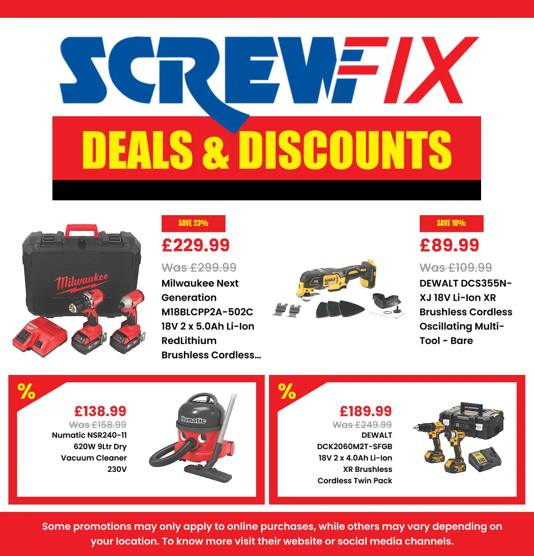 Screwfix — 2026-10-19 from 19 October to 3 November 2026 - Catalogue Page 1