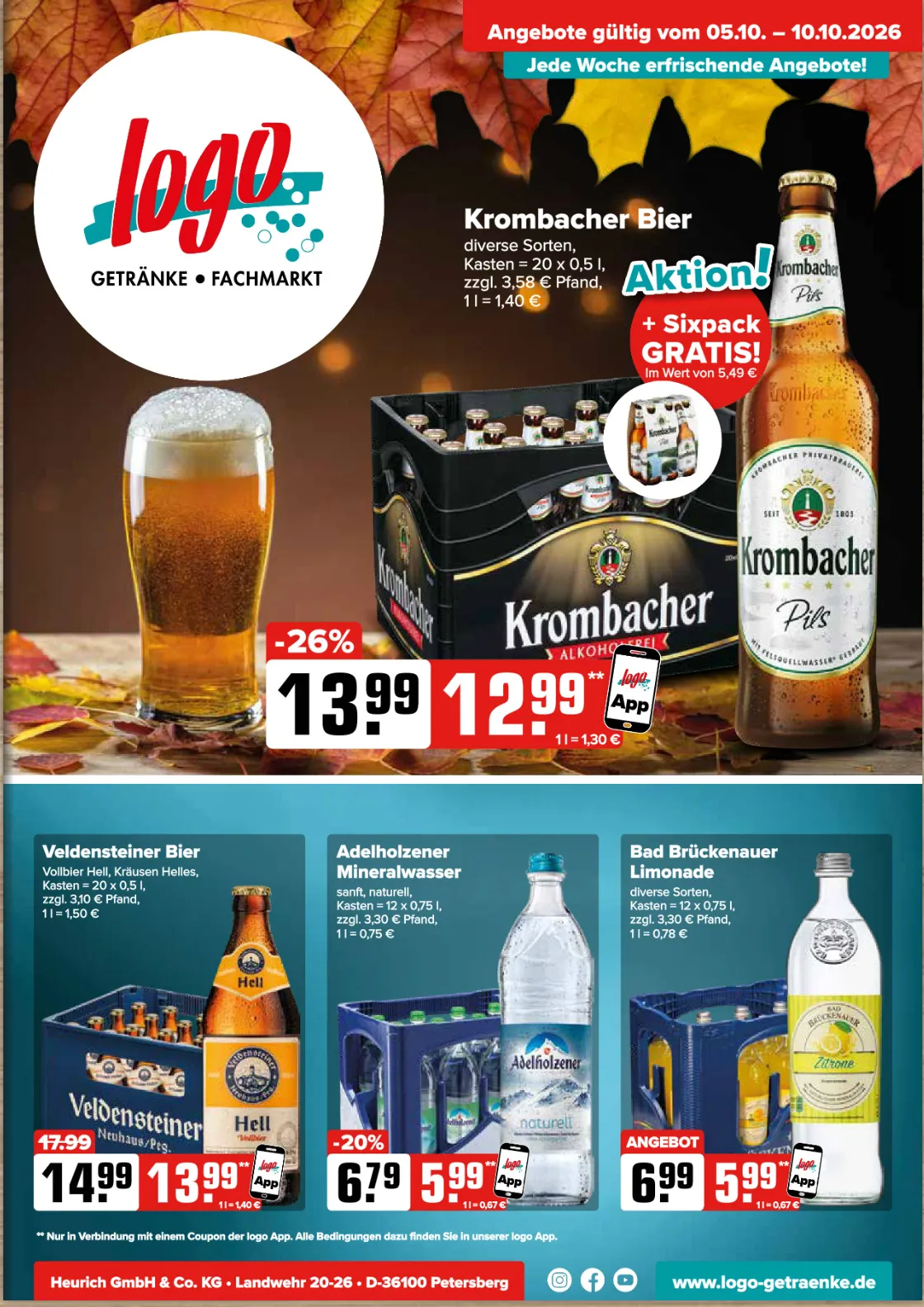 Logo Getränkemarkt — 2026-10-05 von 5. Oktober bis 10. Oktober 2026 - Prospekt seite 