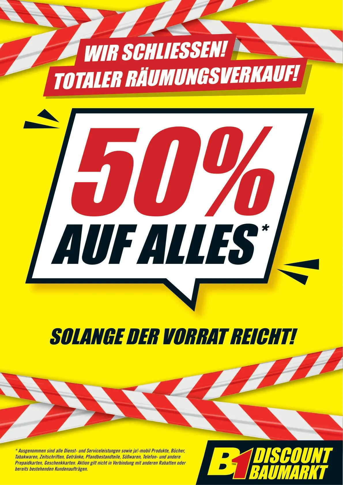 B1 Discount Baumarkt — 2026-10-13 von 13. Oktober bis 15. Oktober 2026 - Prospekt seite 1