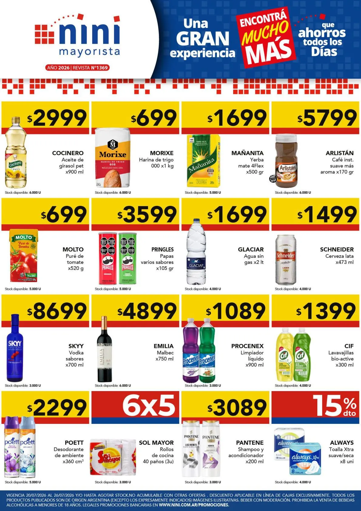 Ofertas de Nini Mayorista — 2026-07-21 21 de julio al 26 de julio 2026 - Página 1 del catálogo