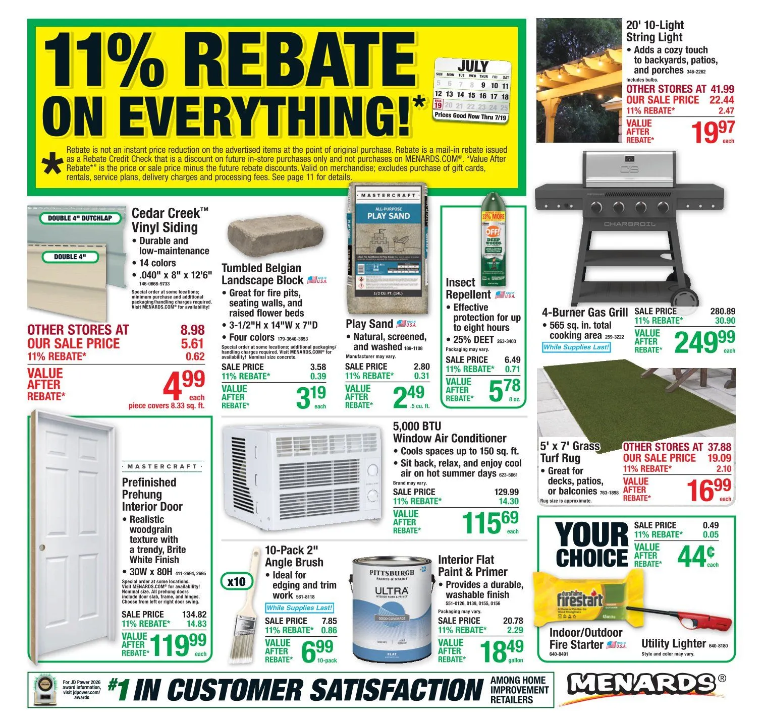 Weekly ad Menards — 2026-07-08 from July 8 to July 19 2026 - Page
