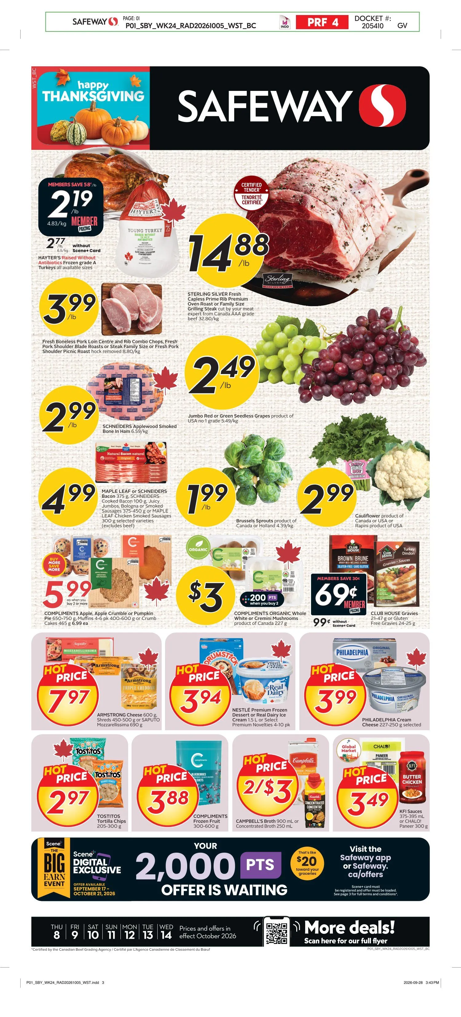 Safeway — 2026-10-09 from October 9 to October 14 2026 - flyer page 1