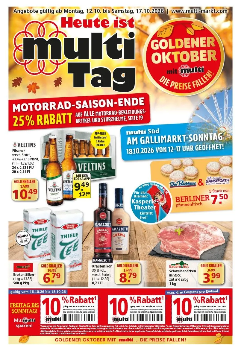 Multi Markt — 2026-10-16 von 16. Oktober bis 18. Oktober 2026 - Prospekt seite 1