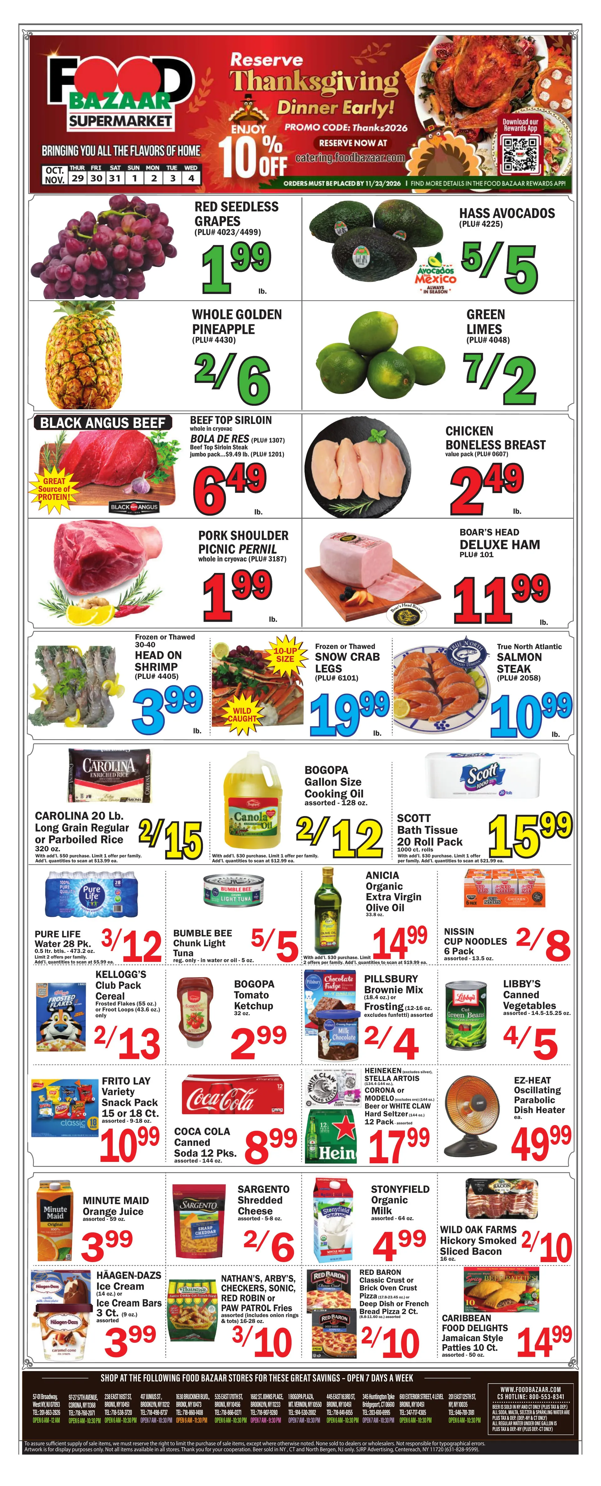 Weekly ad Food Bazaar — 2026-10-30 from October 30 to November 4 2026 - Page 1