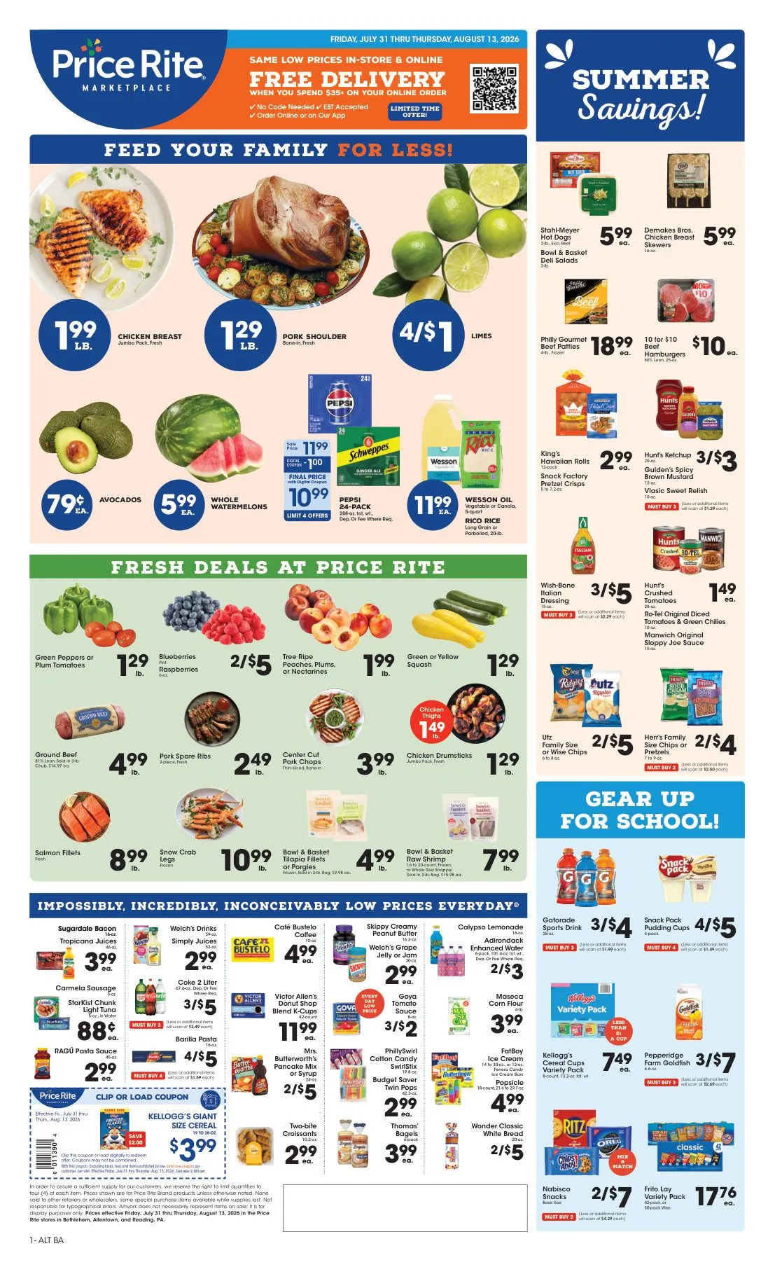 Weekly ad Price Rite — 2026-07-31 from July 31 to August 13 2026 - Page