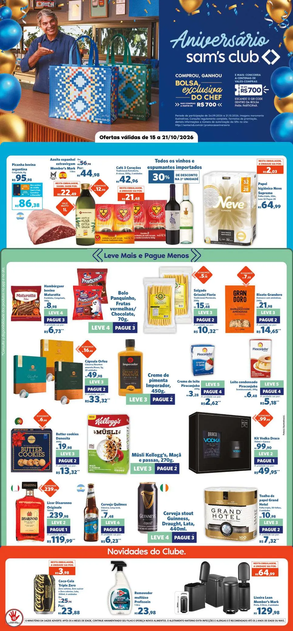 Encarte de Sam's Club — 2026-10-20 20 de outubro até 22 de outubro 2026 - Pagina 1