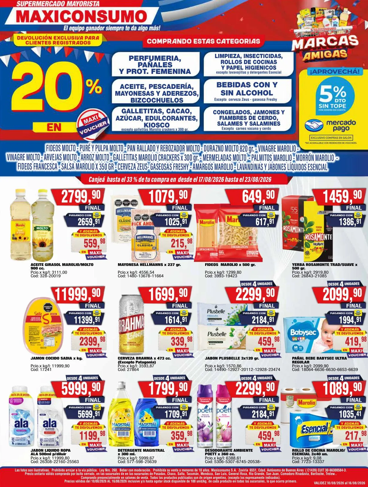 Ofertas de Maxiconsumo — 2026-08-10 17 de agosto al 23 de agosto 2026 - Página 1 del catálogo