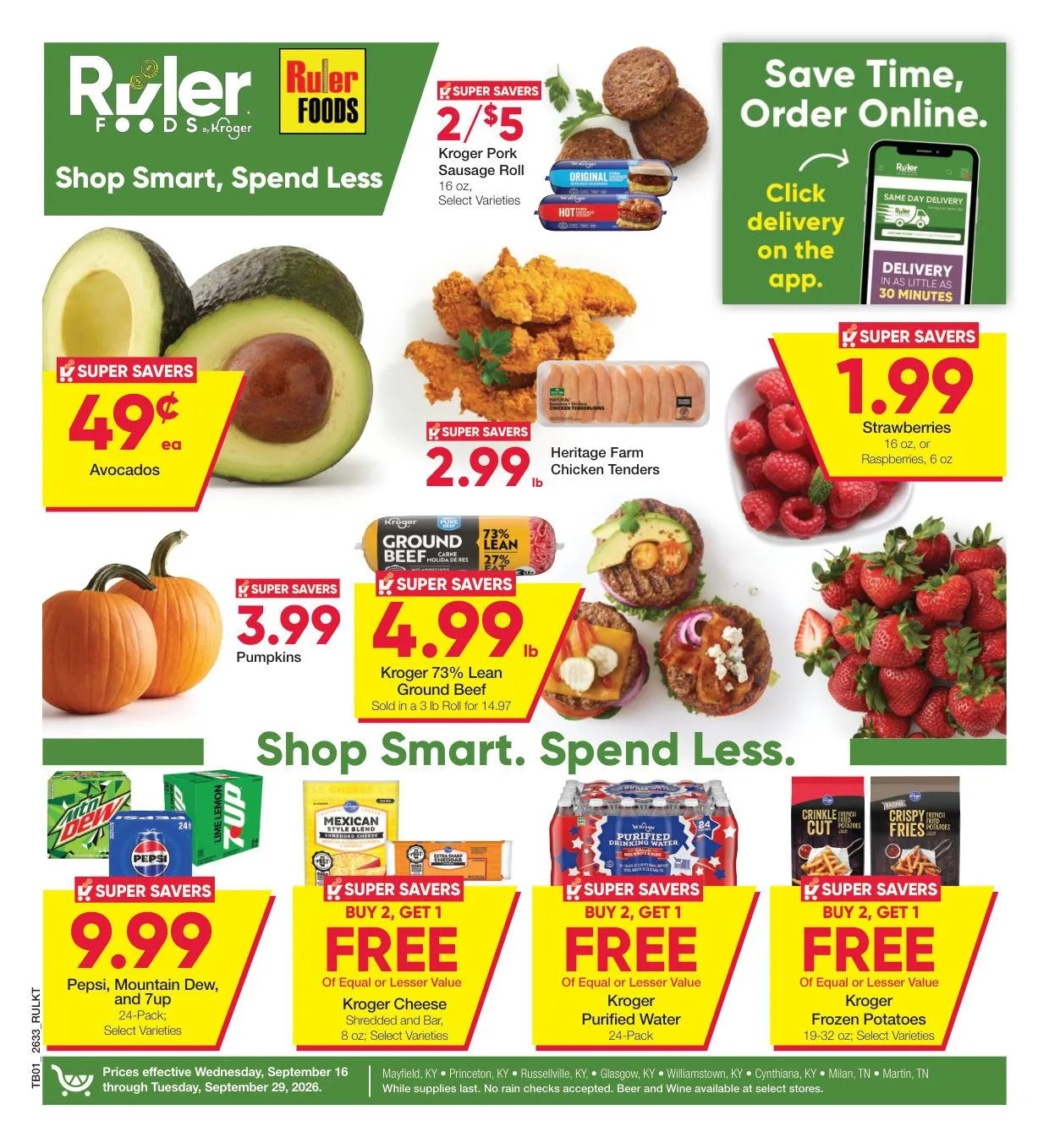 Weekly ad Ruler Foods — 2026-09-16 from September 16 to September 29 2026 - Page 1