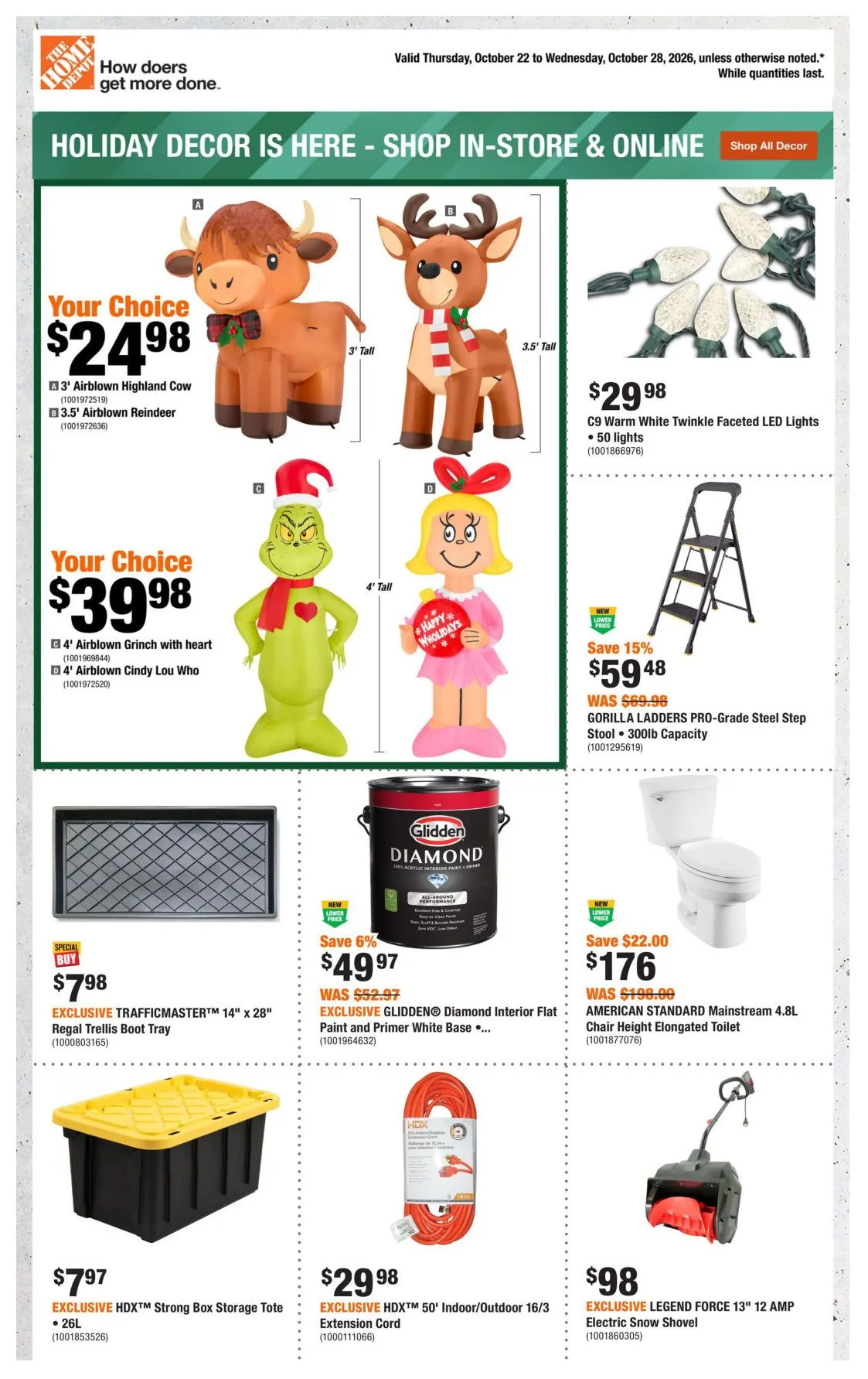 The Home Depot — 2026-10-23 from October 22 to October 28 2026 - flyer page 