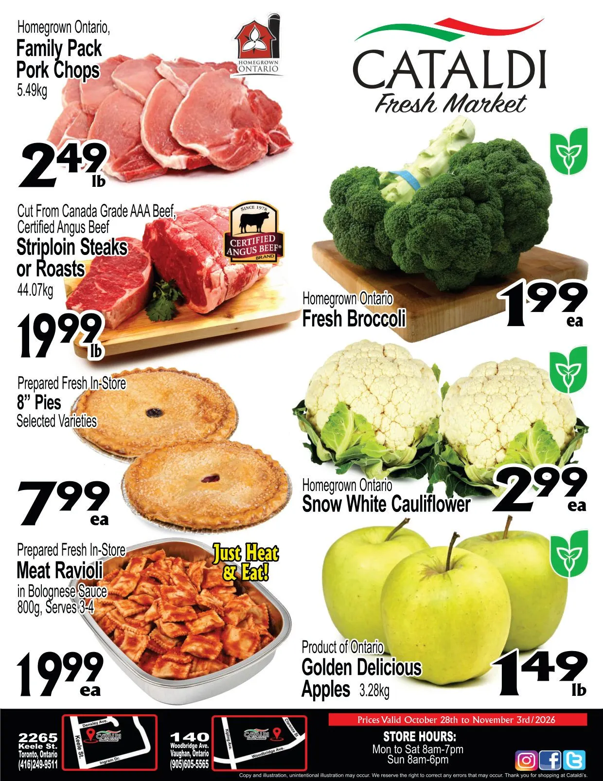 Cataldi Fresh Market — 2026-10-28 from October 28 to November 3 2026 - flyer page 