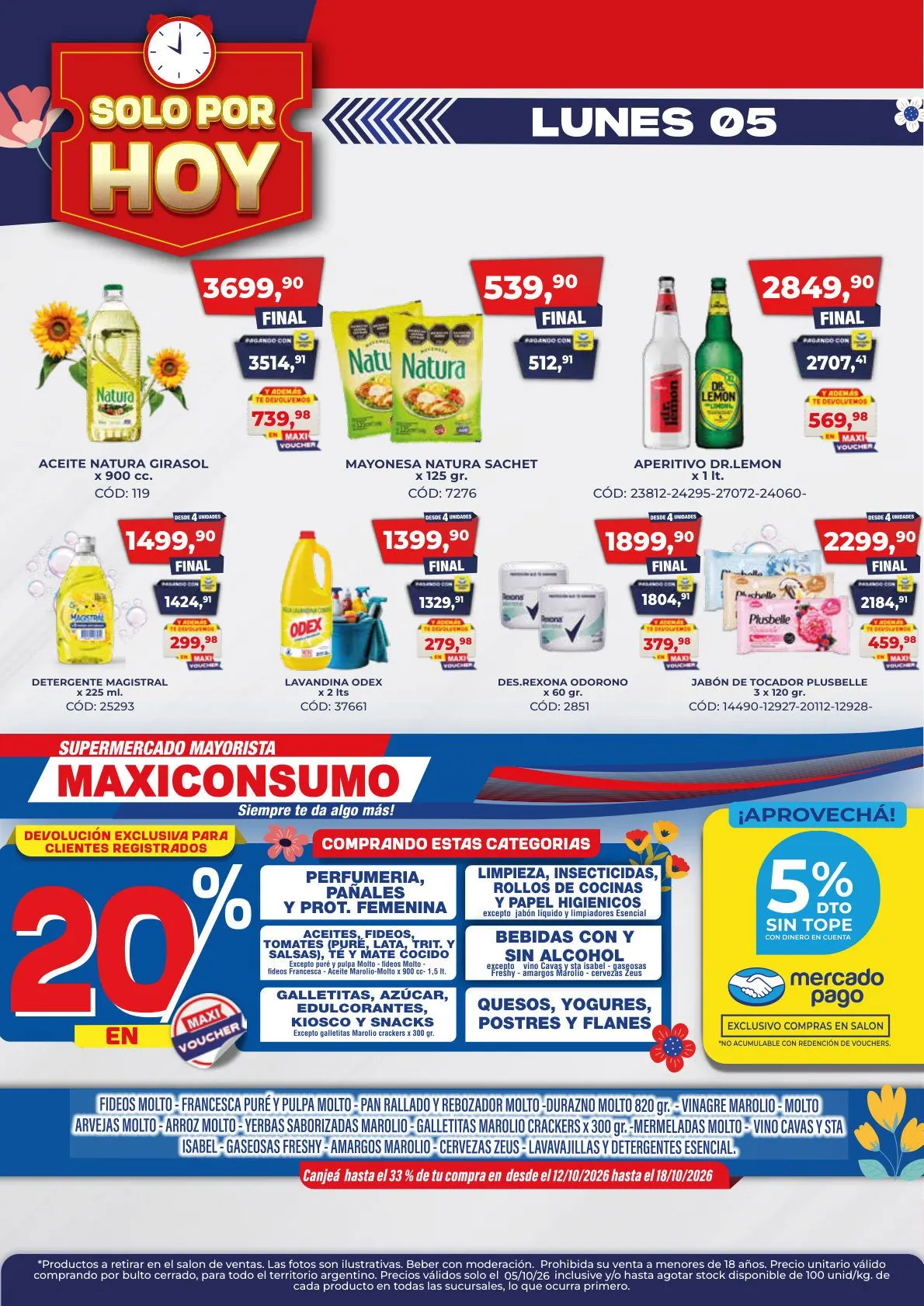 Ofertas de Maxiconsumo — 2026-10-05 5 de octubre al 5 de octubre 2026 - Página 1 del catálogo