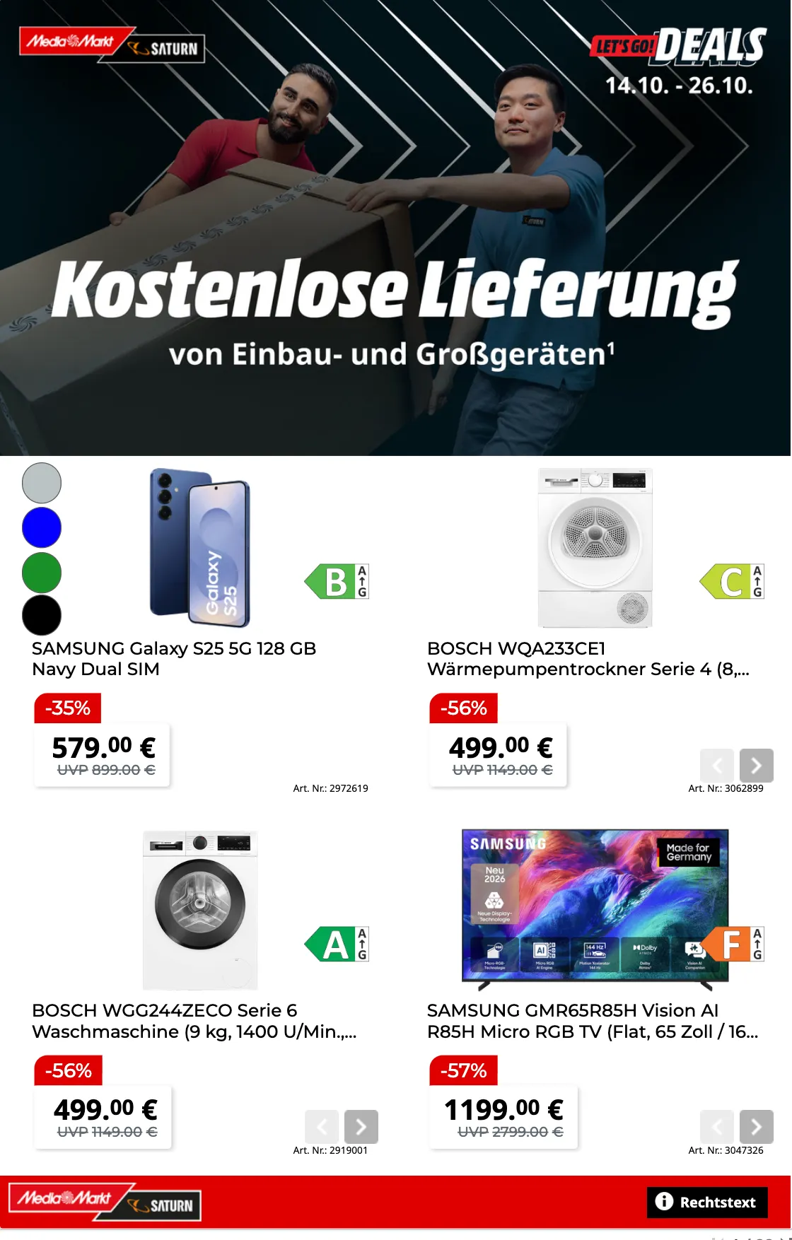 Saturn — 2026-10-21 von 14. Oktober bis 26. Oktober 2026 - Prospekt seite 1