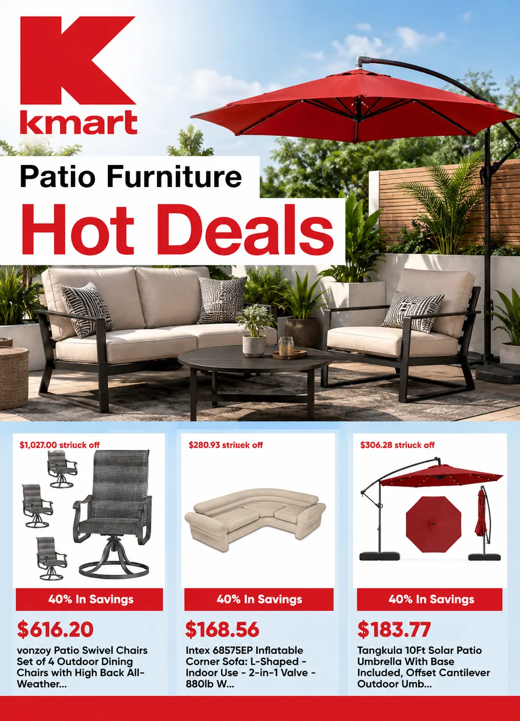 Weekly ad Patio Furniture Deals from July 8 to July 23 2026 - Page