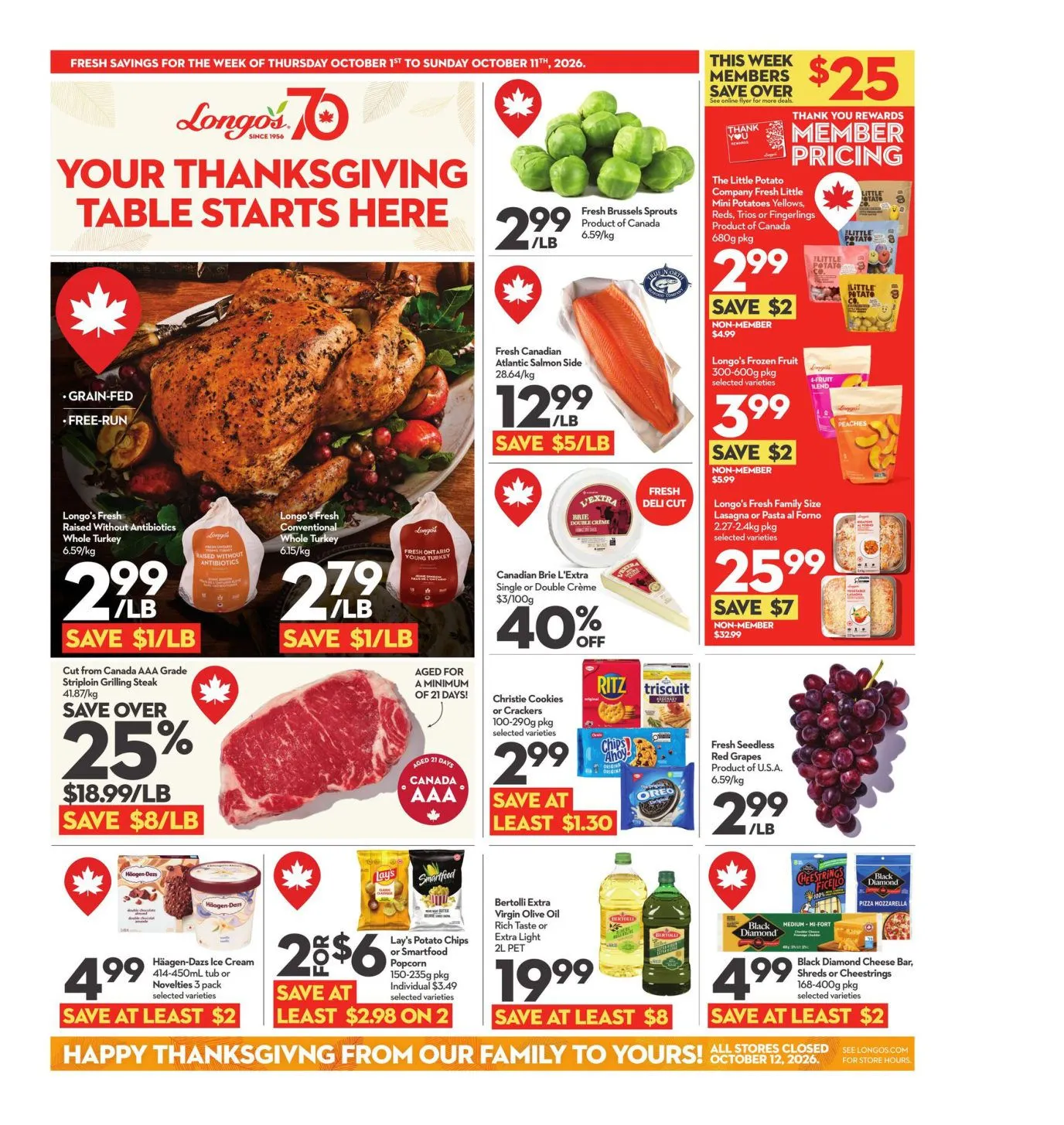 Longo's — 2026-10-01 from October 1 to October 11 2026 - flyer page 1
