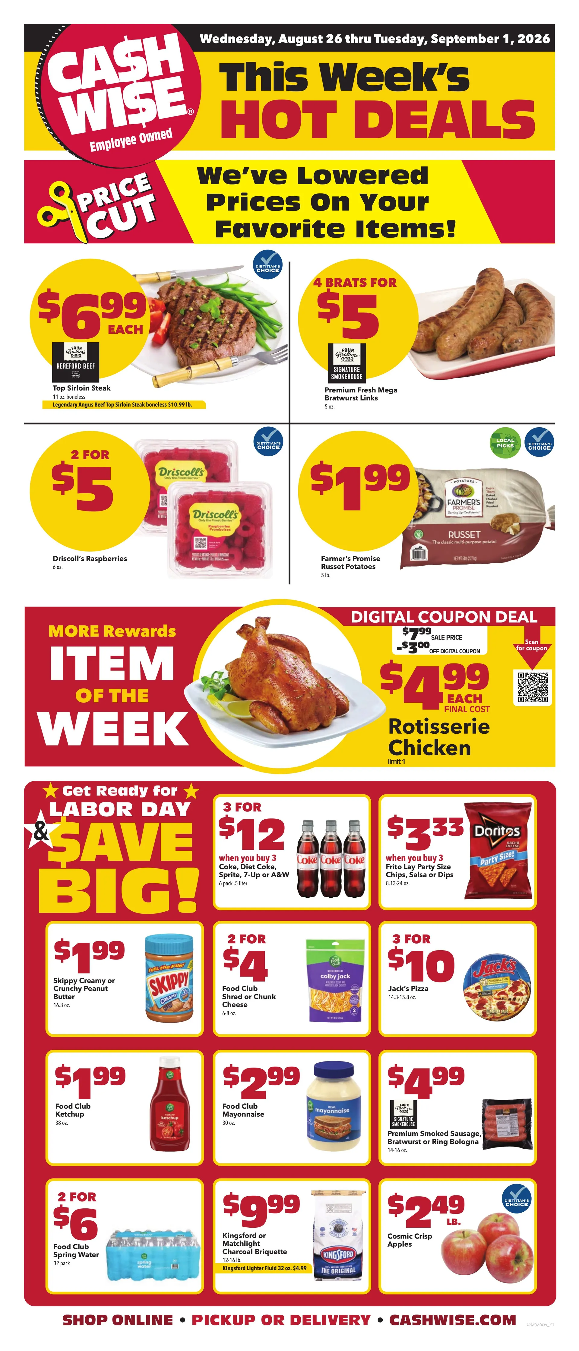 Weekly ad Cash Wise — 2026-08-28 from August 26 to September 1 2026 - Page 1
