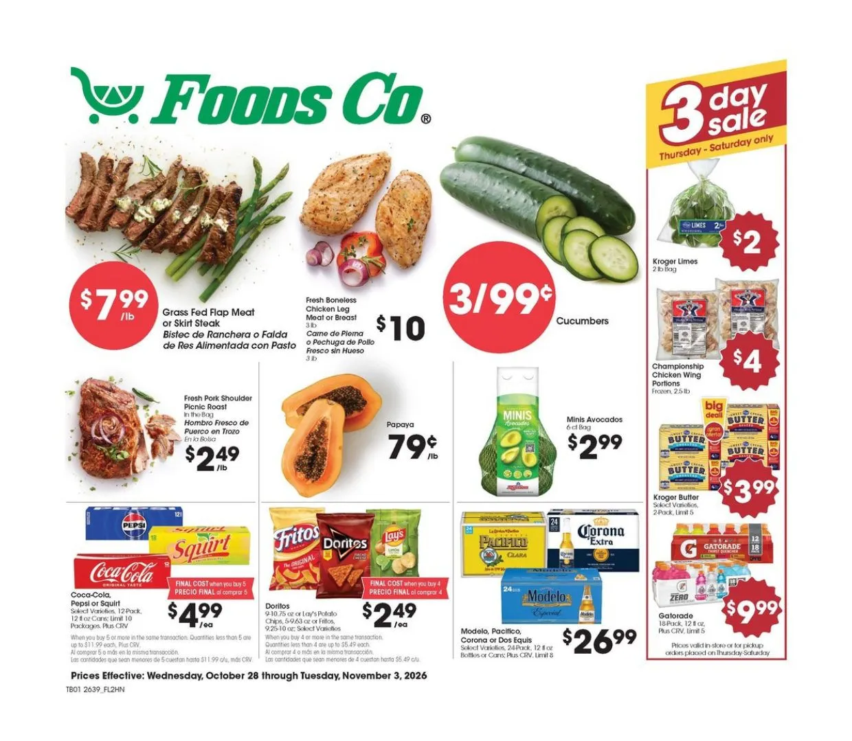 Weekly ad Foods Co. — 2026-10-28 from October 28 to November 3 2026 - Page 1
