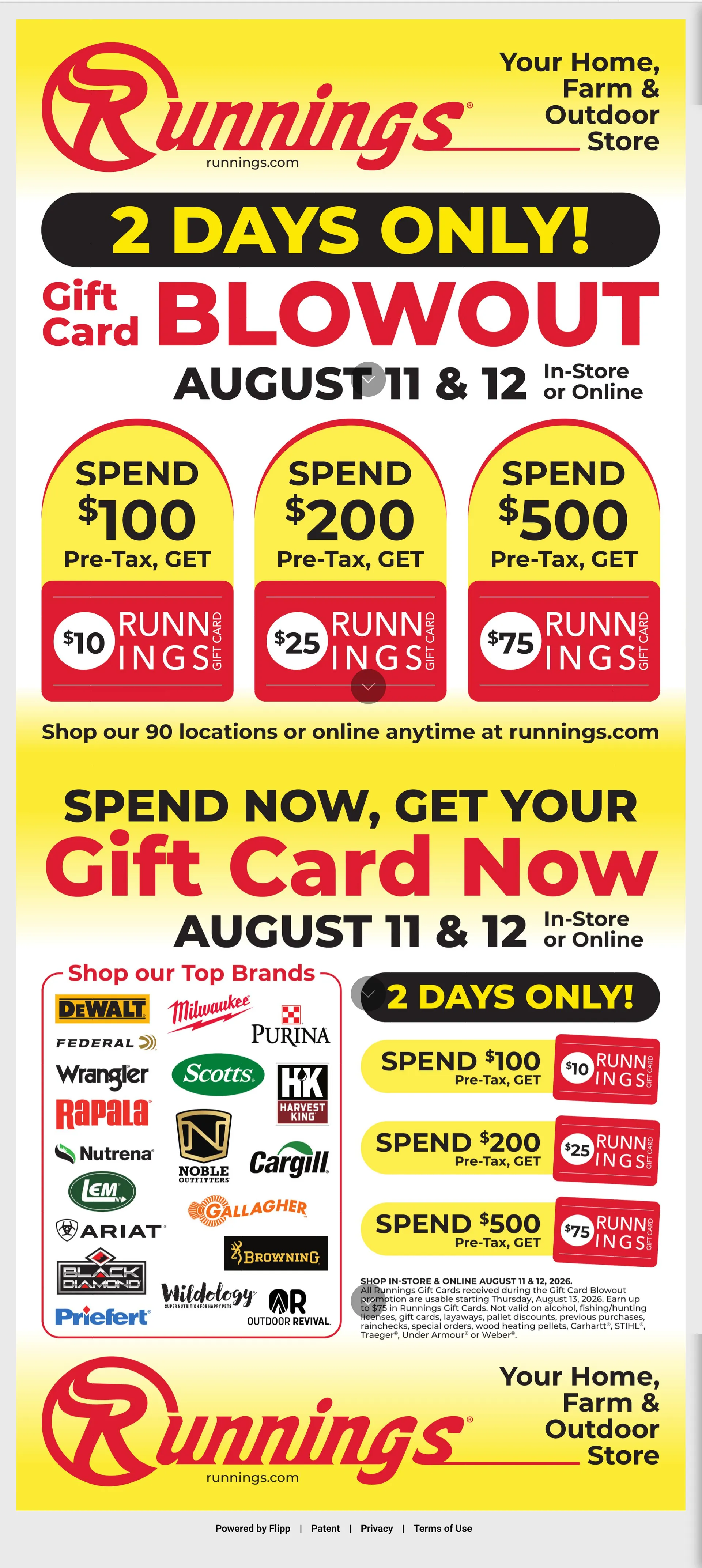 Weekly ad Runnings — 2026-08-11 from August 11 to August 12 2026 - Page 
