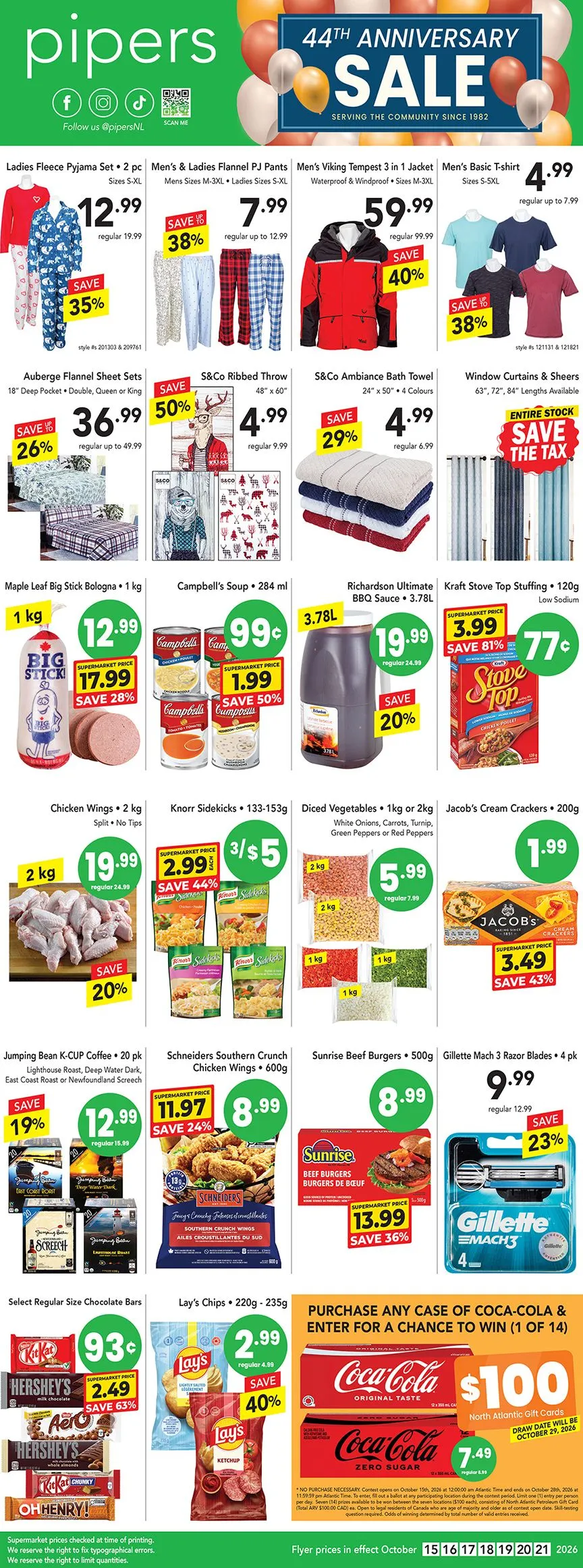 Pipers — 2026-10-16 from October 16 to October 21 2026 - flyer page 