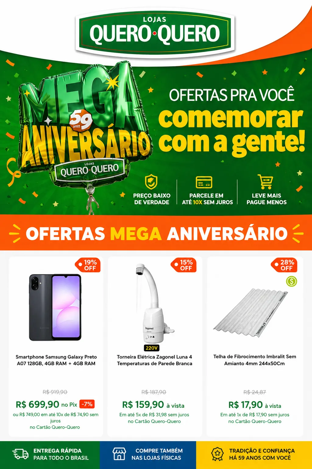 Encarte de Oferta Mega Aniversario! 30 de julho até 13 de agosto 2026 - Pagina 1