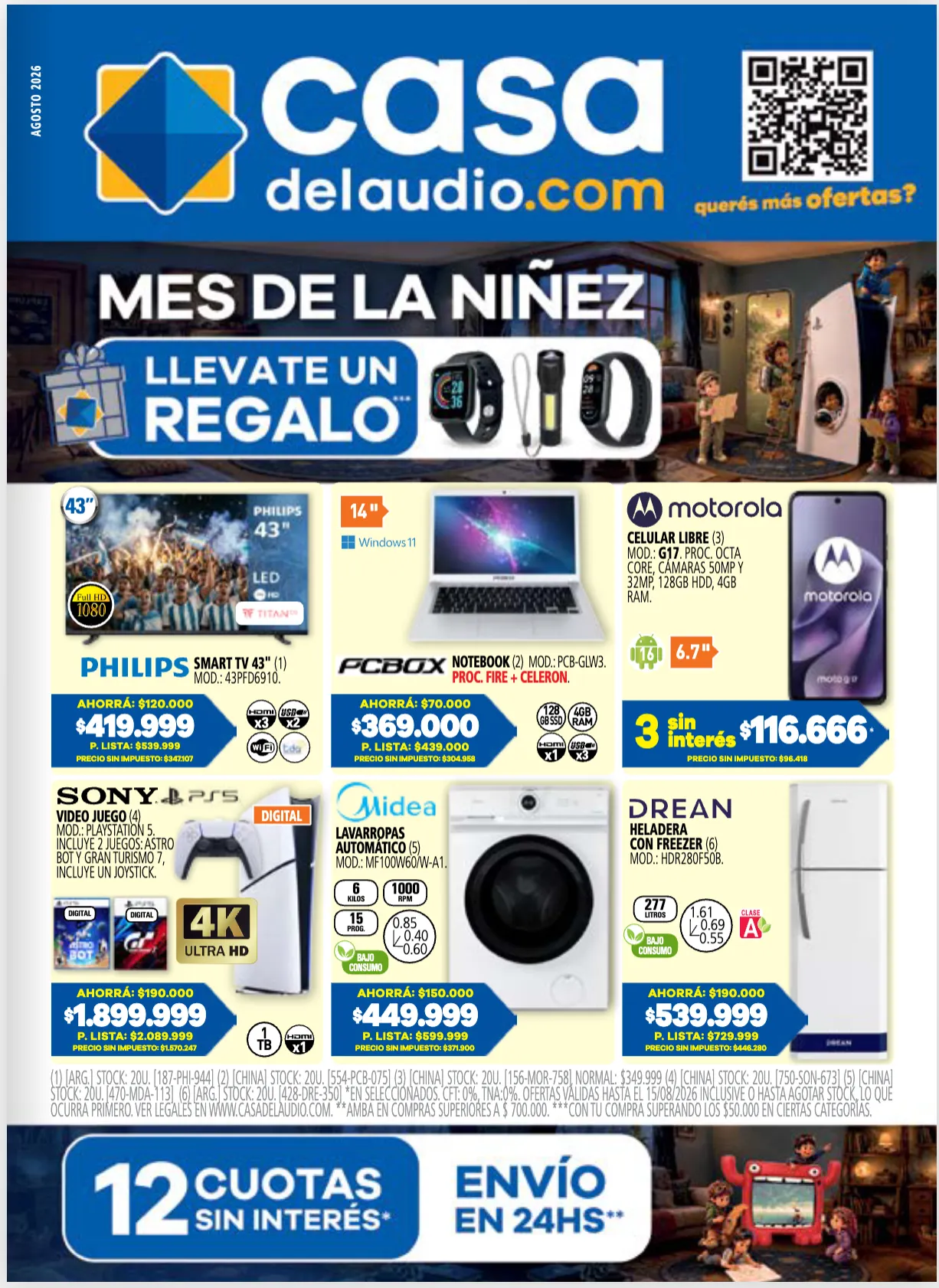 Ofertas de Casa del Audio — 2026-08-10 10 de agosto al 31 de agosto 2026 - Página 1 del catálogo