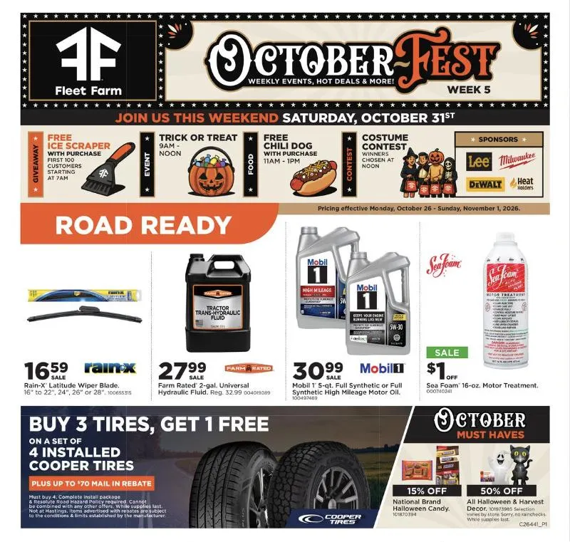 Weekly promotion Fleet Farm — 2026-10-26 spanning from October 26 to November 1 2026 - Page 1 for Catalogue 365