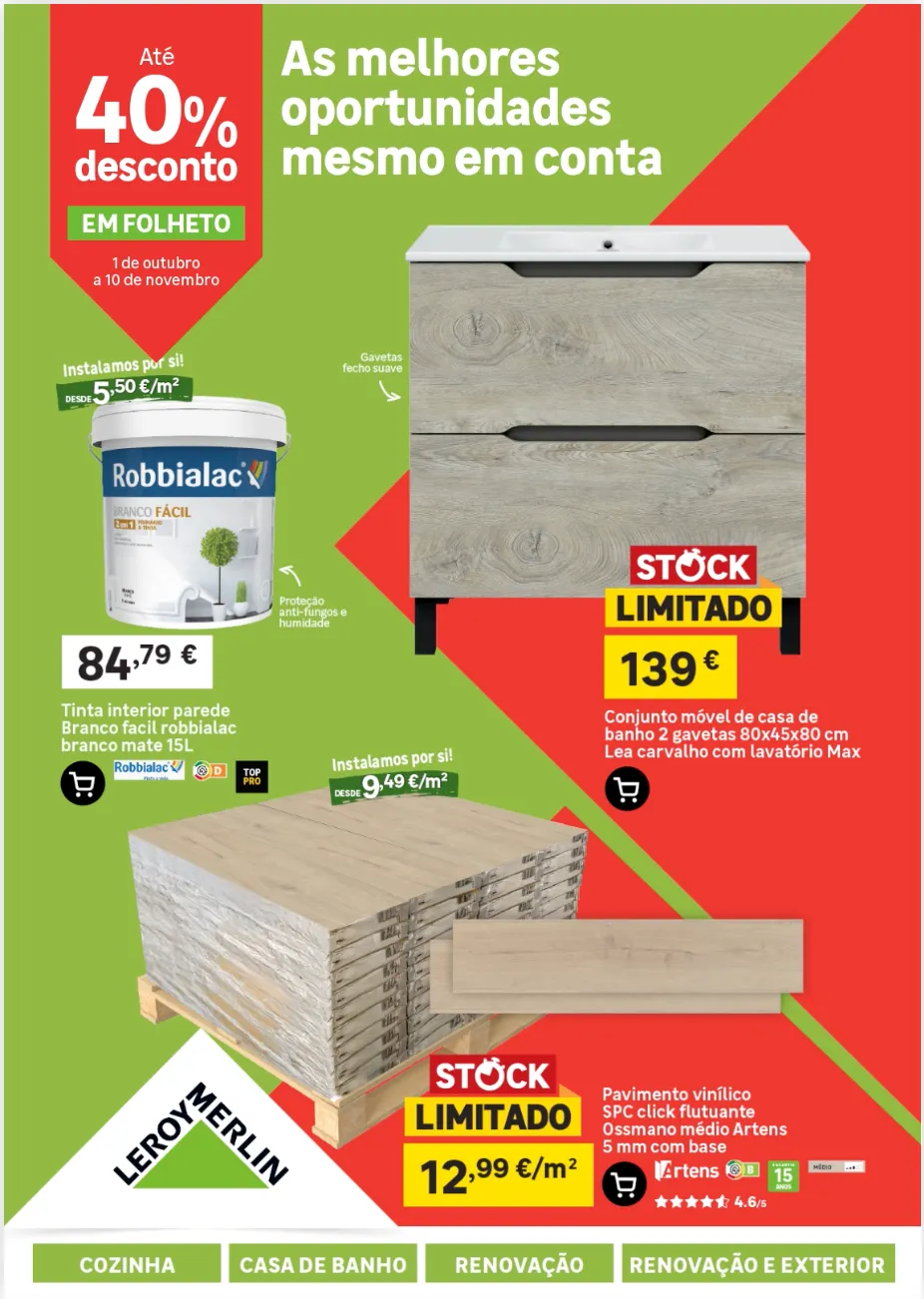 Folheto Leroy Merlin — 2026-10-14 de 1 de outubro até 10 de novembro 2026 - Pagina 1