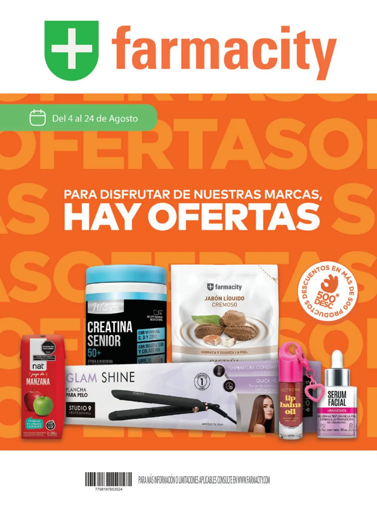 Ofertas de Farmacity — 2026-08-21 4 de agosto al 31 de agosto 2026 - Página 1 del catálogo