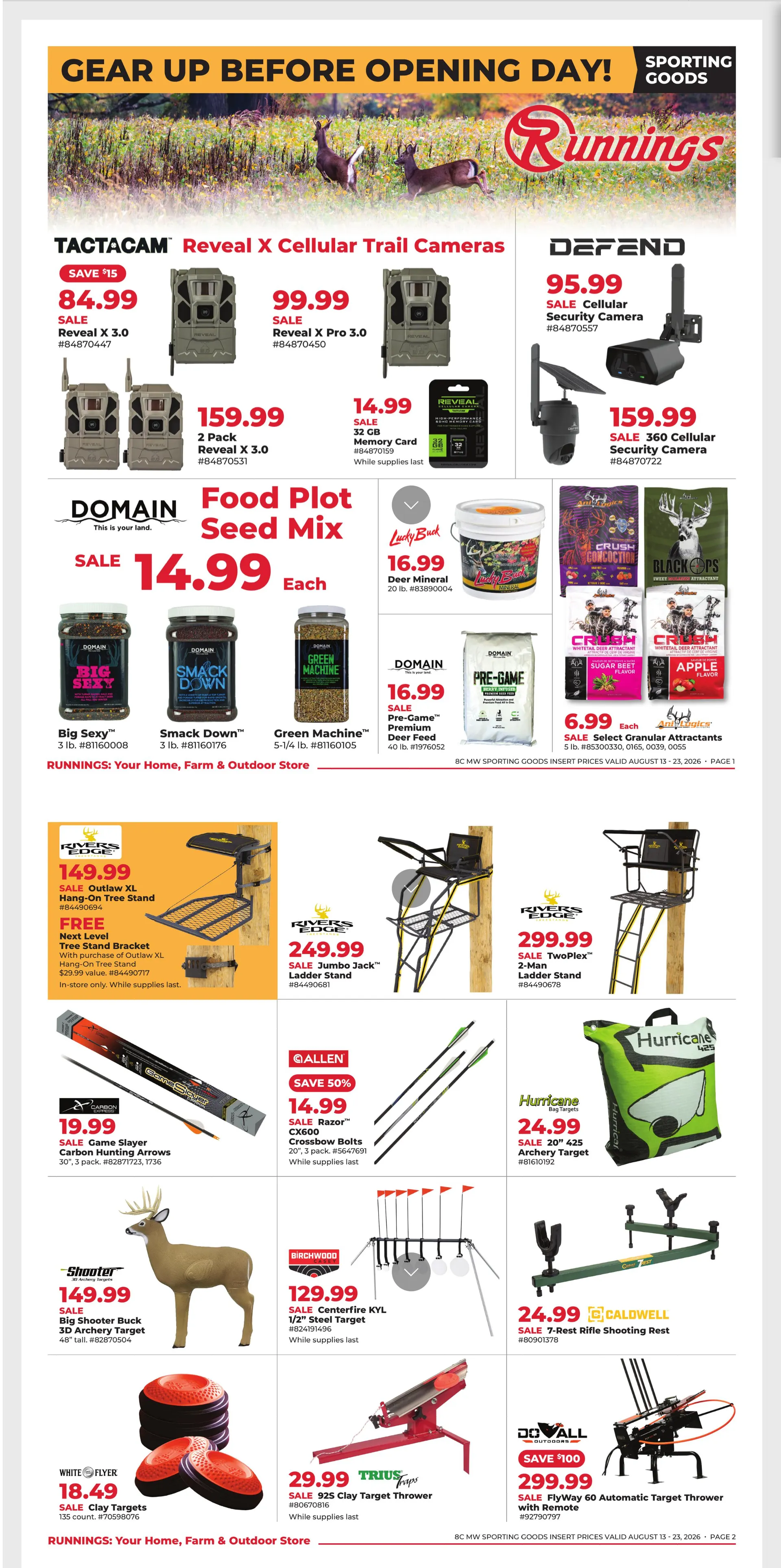 Weekly ad Runnings — 2026-08-13 from August 13 to August 23 2026 - Page