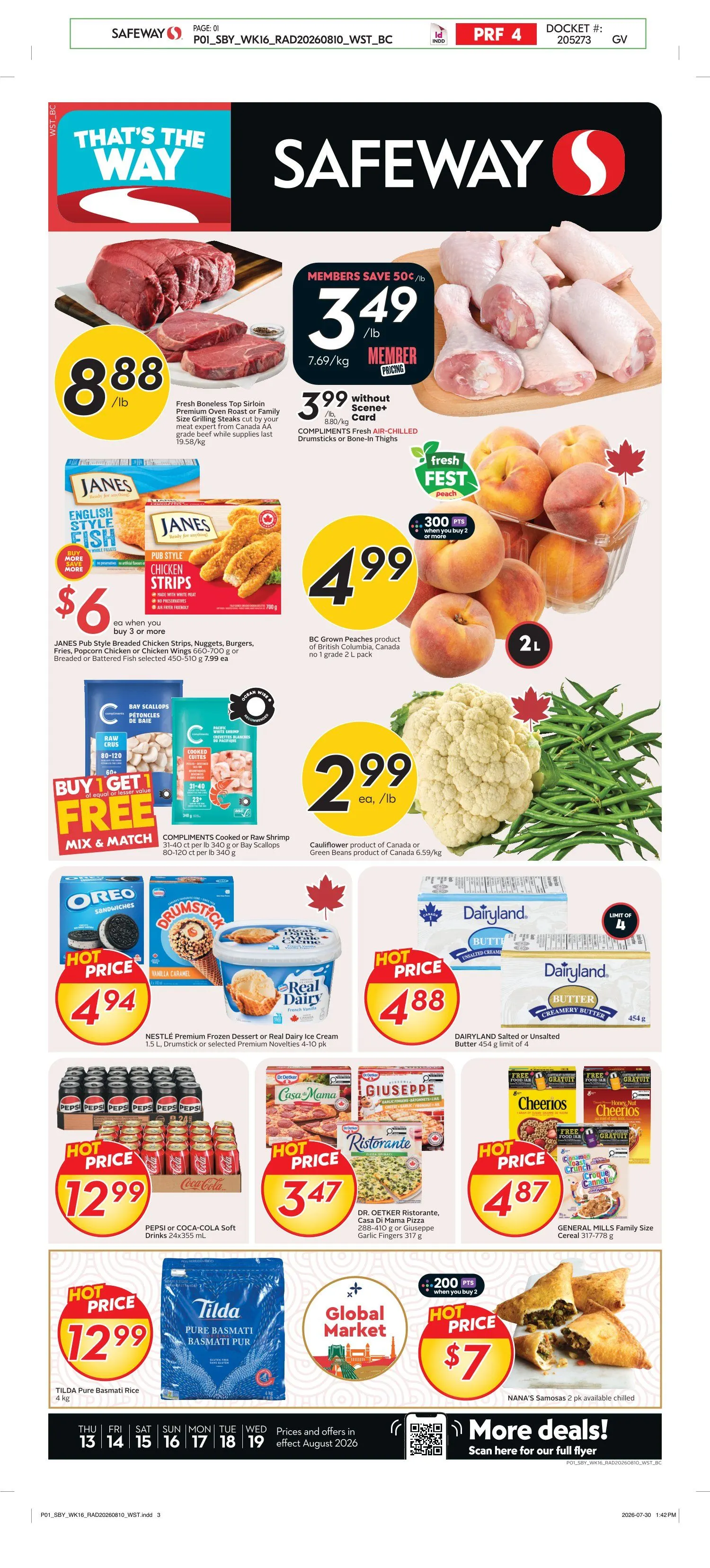 Safeway — 2026-08-13 from August 13 to August 28 2026 - flyer page 1