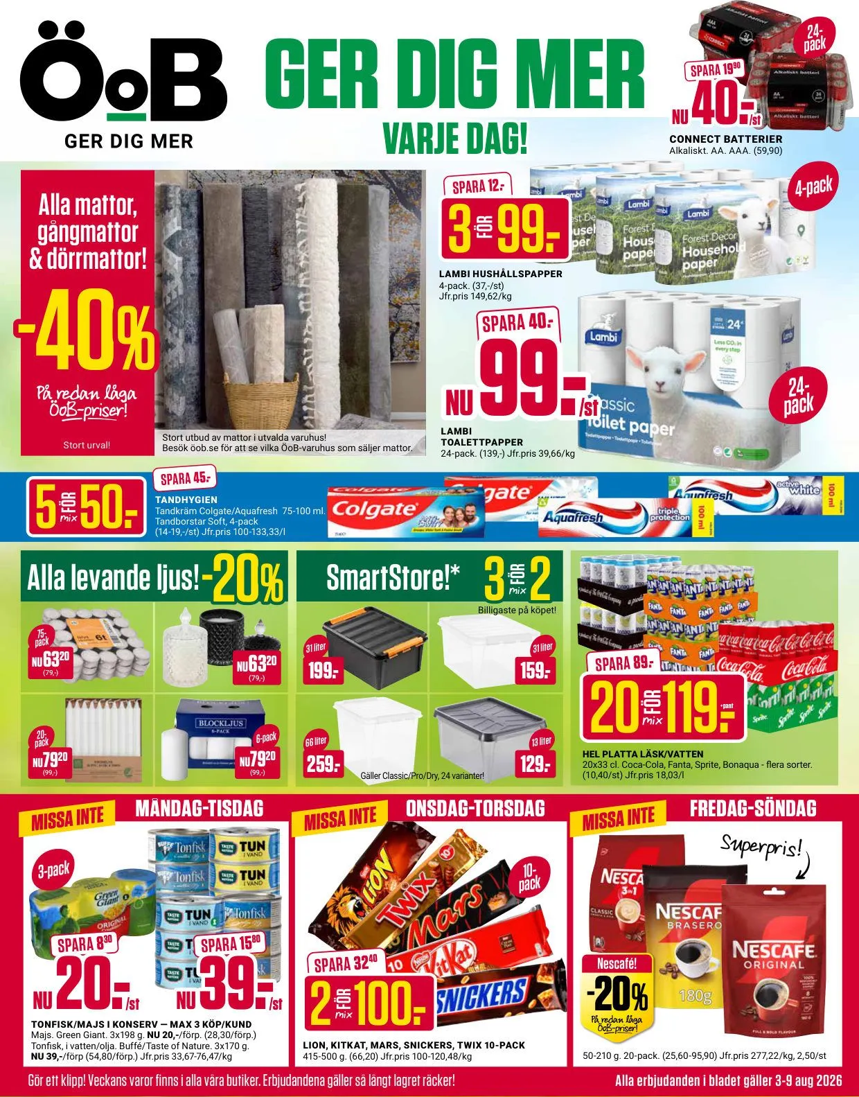 ÖoB — 2026-08-03 från 3 augusti till 9 augusti 2026 - Reklamblad sidor 