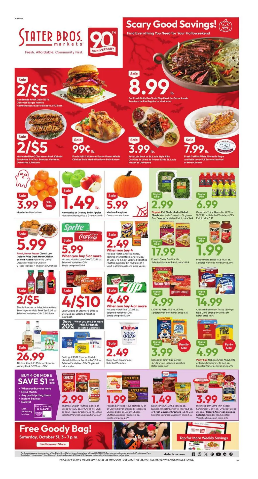 Weekly ad Stater Bros. — 2026-10-28 from October 28 to November 3 2026 - Page 1