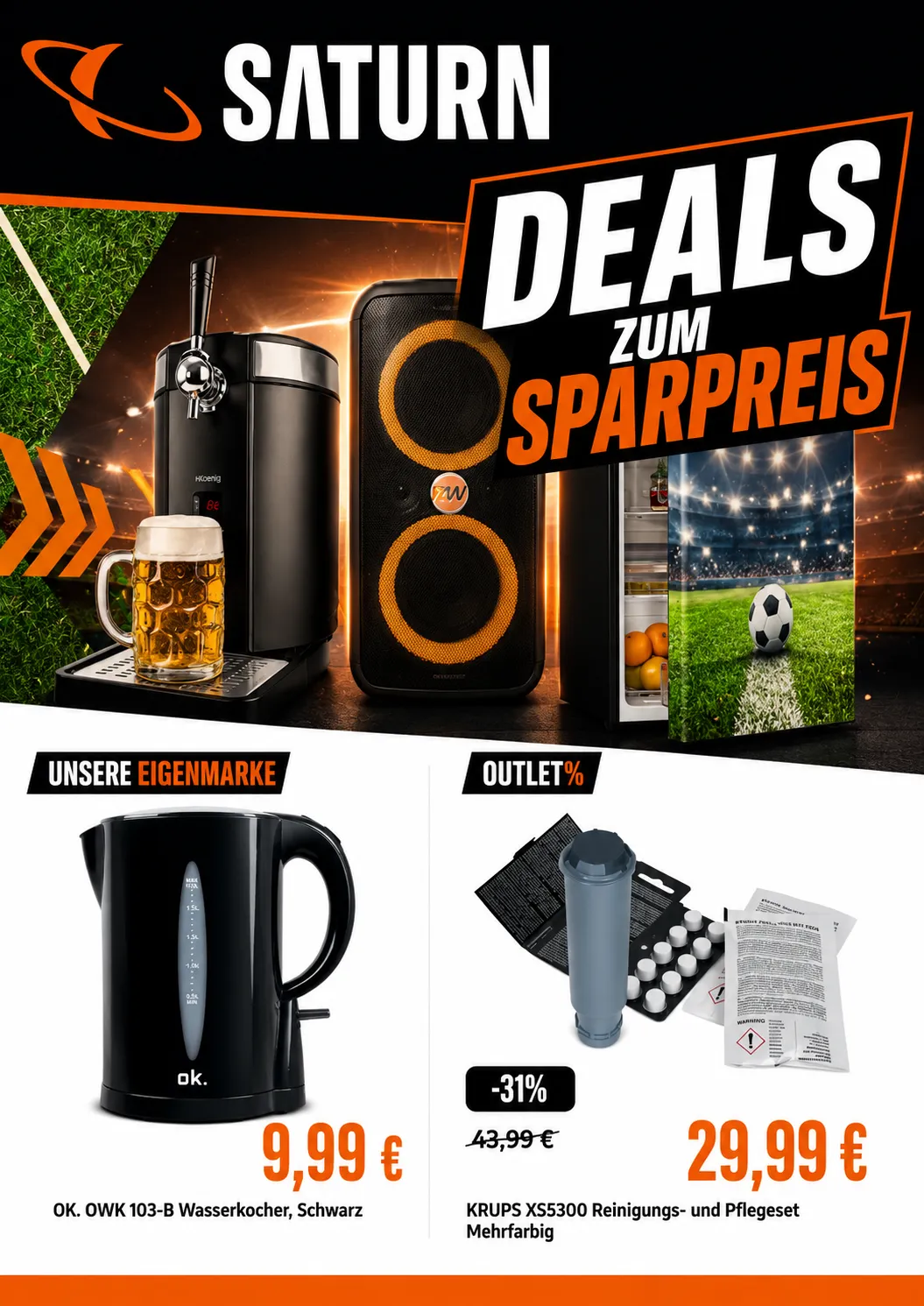 Saturn OUTLET% von 14. Juli bis 29. Juli 2026 - Prospekt seite 1