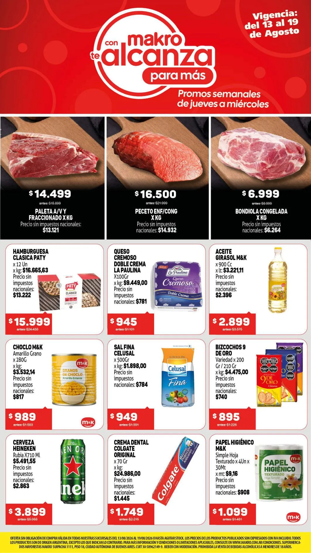 Ofertas de Makro — 2026-08-13 13 de agosto al 19 de agosto 2026 - Página  del catálogo