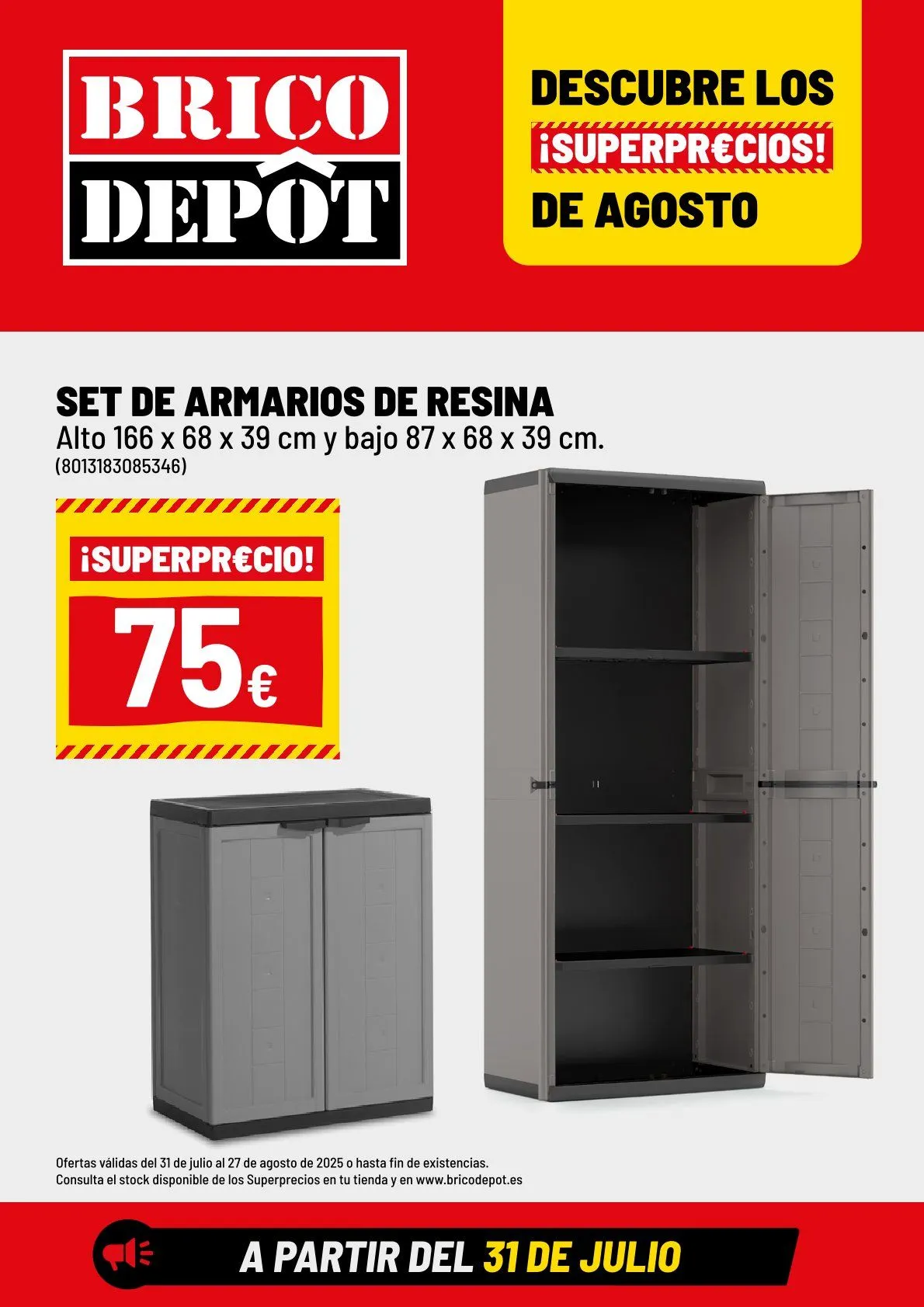 Catálogo de Brico Depôt — 2026-08-10 31 de julio al 31 de agosto 2026 - Página 1