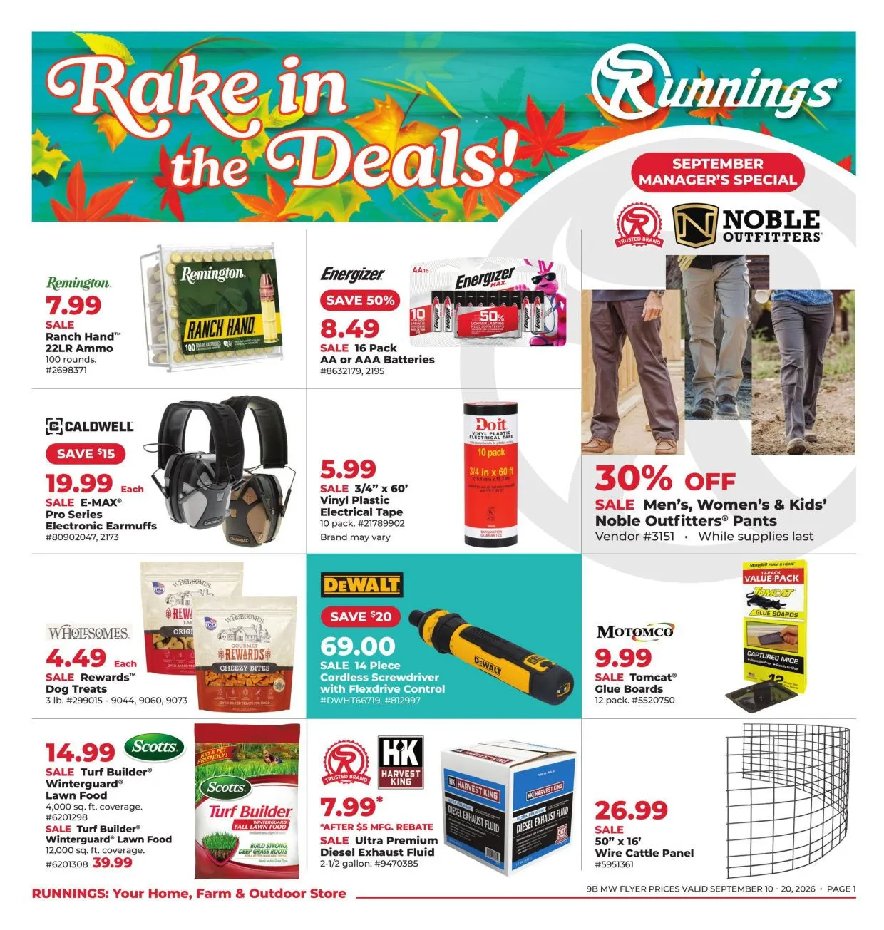Weekly ad Runnings — 2026-09-17 from September 17 to September 21 2026 - Page 1