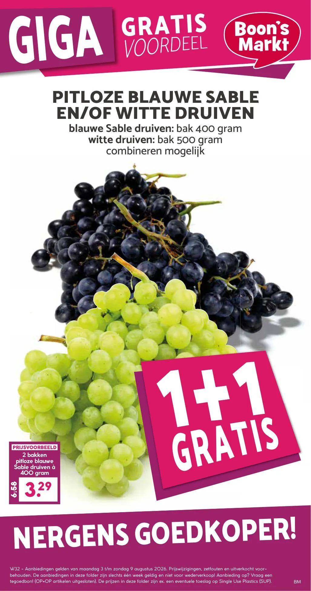 Boon's Markt — 2026-08-03 van 3 augustus tot 9 augustus 2026 - Folder pagina 1