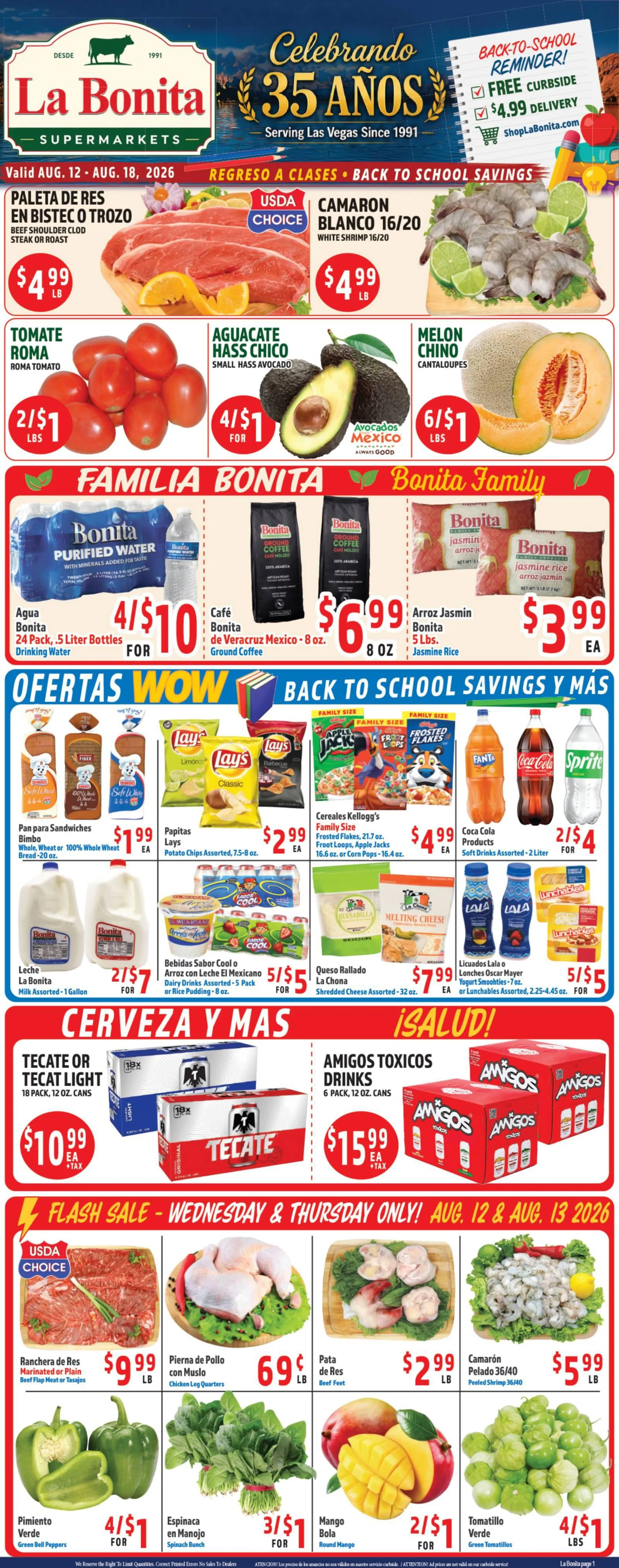 Weekly ad La Bonita Supermarkets — 2026-08-14 from August 12 to August 18 2026 - Page