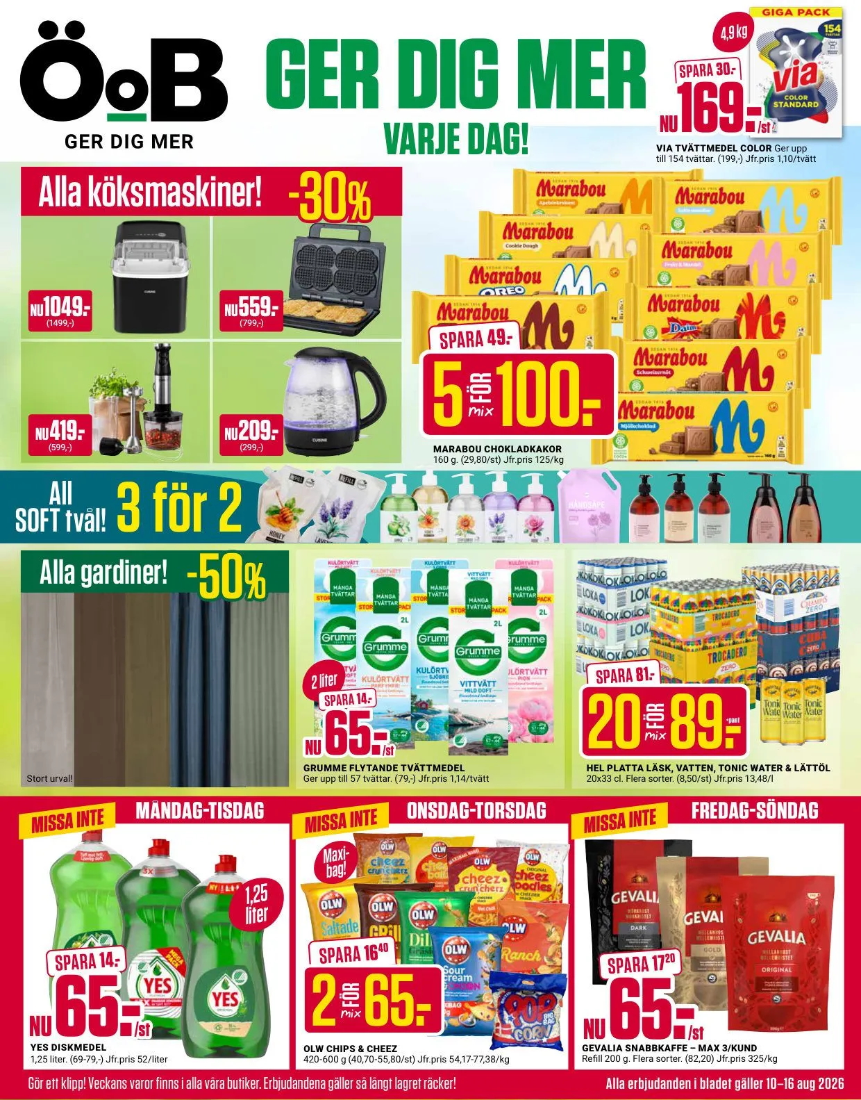 ÖoB — 2026-08-10 från 10 augusti till 15 augusti 2026 - Reklamblad sidor 1