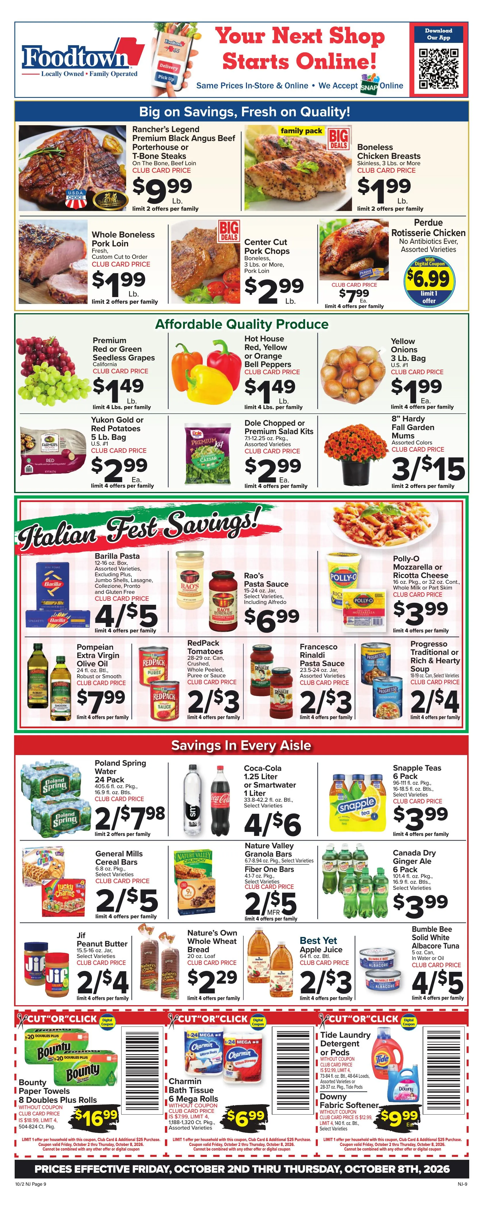 Weekly ad Foodtown — 2026-10-01 from October 1 to October 8 2026 - Page 