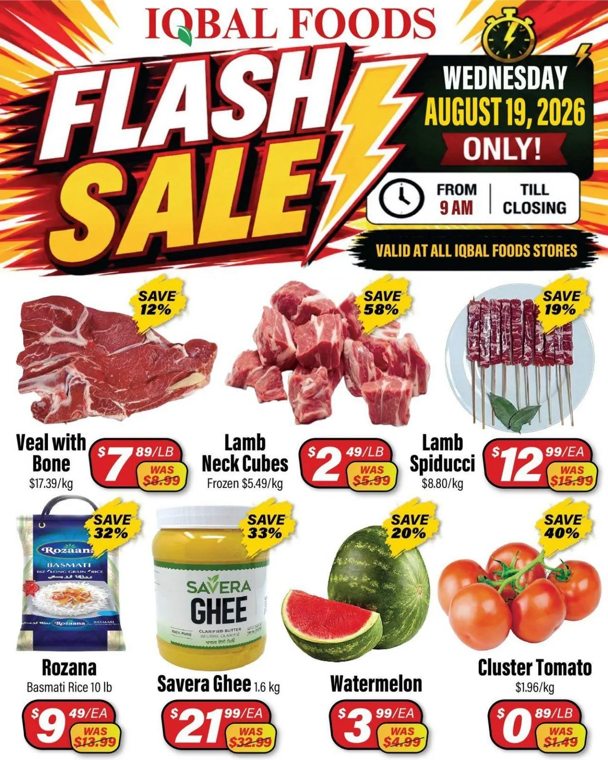 Iqbal Foods — 2026-08-19 from August 19 to August 19 2026 - flyer page 1