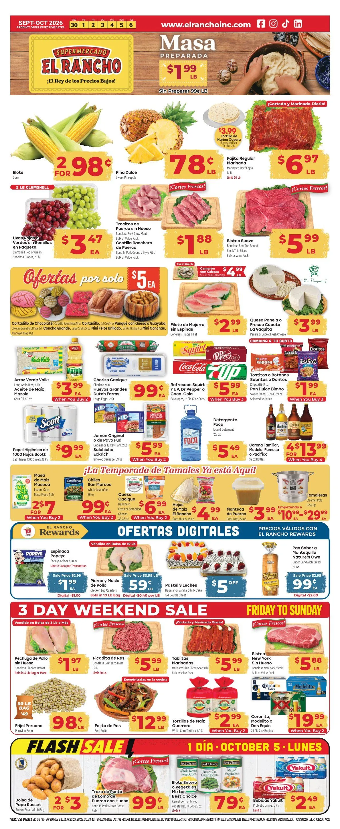 Weekly ad El Rancho — 2026-09-30 from September 30 to October 6 2026 - Page 