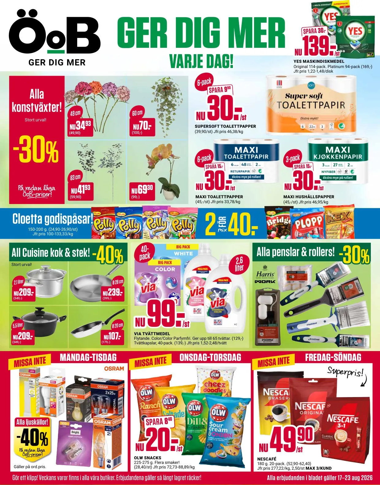 ÖoB — 2026-08-18 från 17 augusti till 23 augusti 2026 - Reklamblad sidor 1