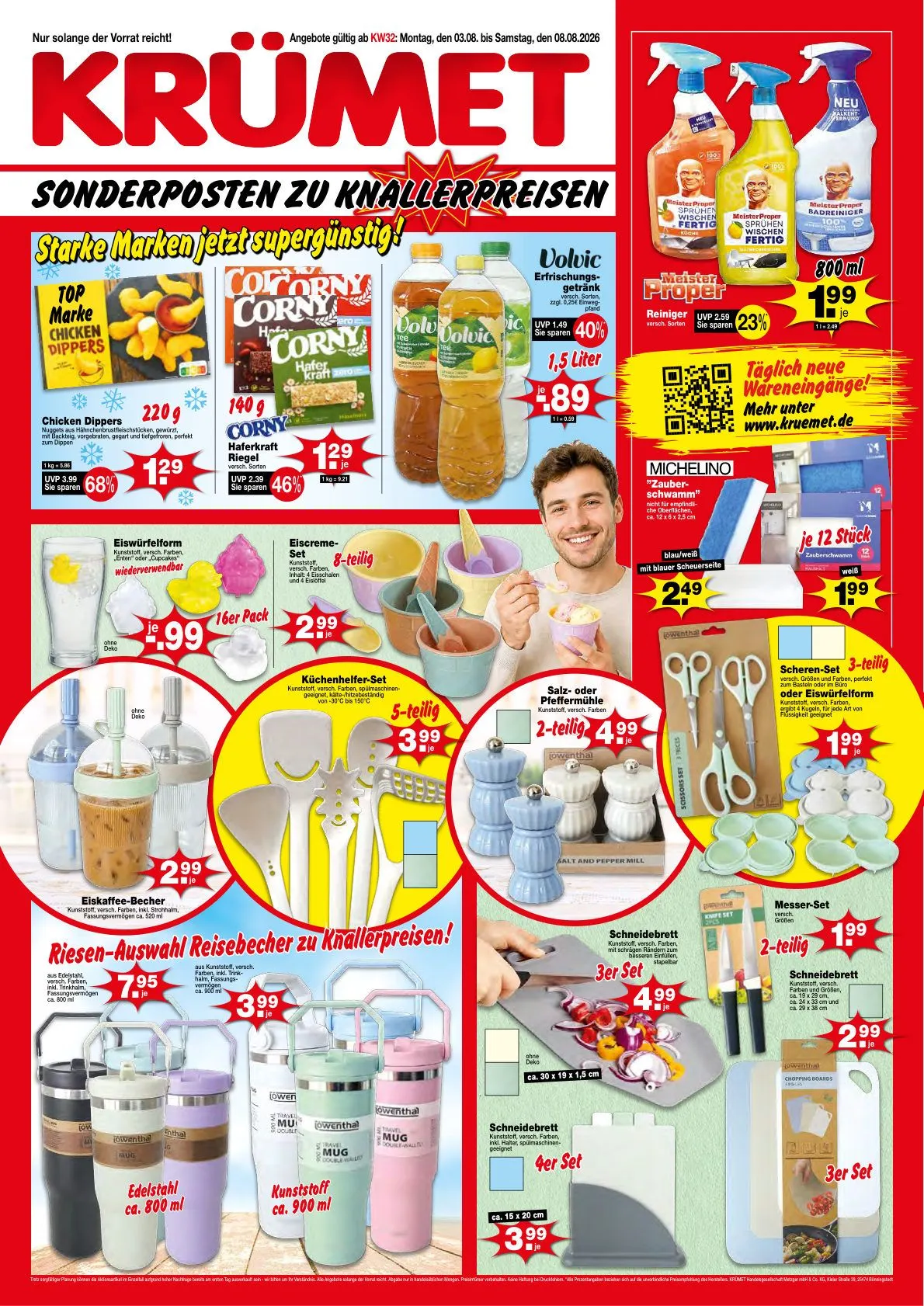 Krümet Sonderposten — 2026-08-03 von 3. August bis 8. August 2026 - Prospekt seite 