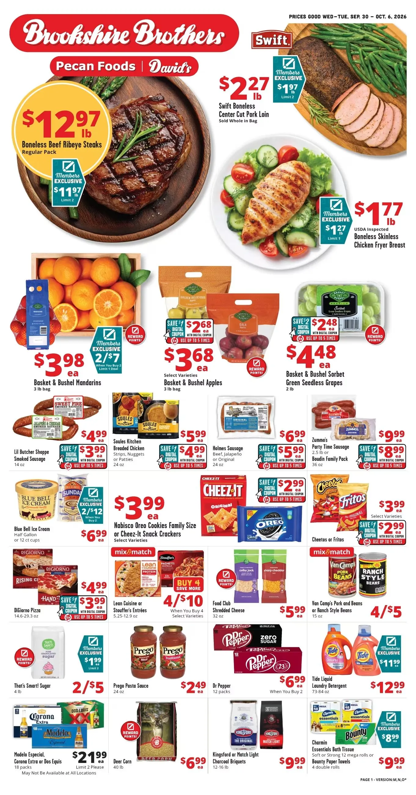 Weekly promotion Brookshire Brothers — 2026-10-06 spanning from October 6 to October 8 2026 - Page for Catalogue 365
