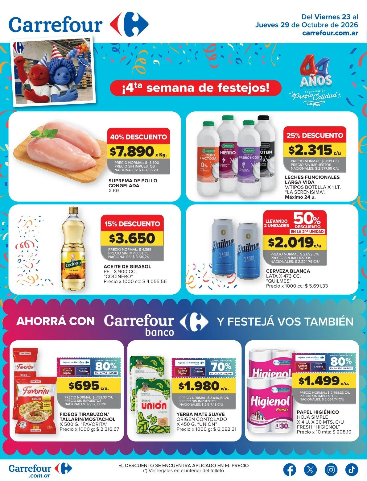 Ofertas de Carrefour — 2026-10-23 23 de octubre al 29 de octubre 2026 - Página 1 del catálogo