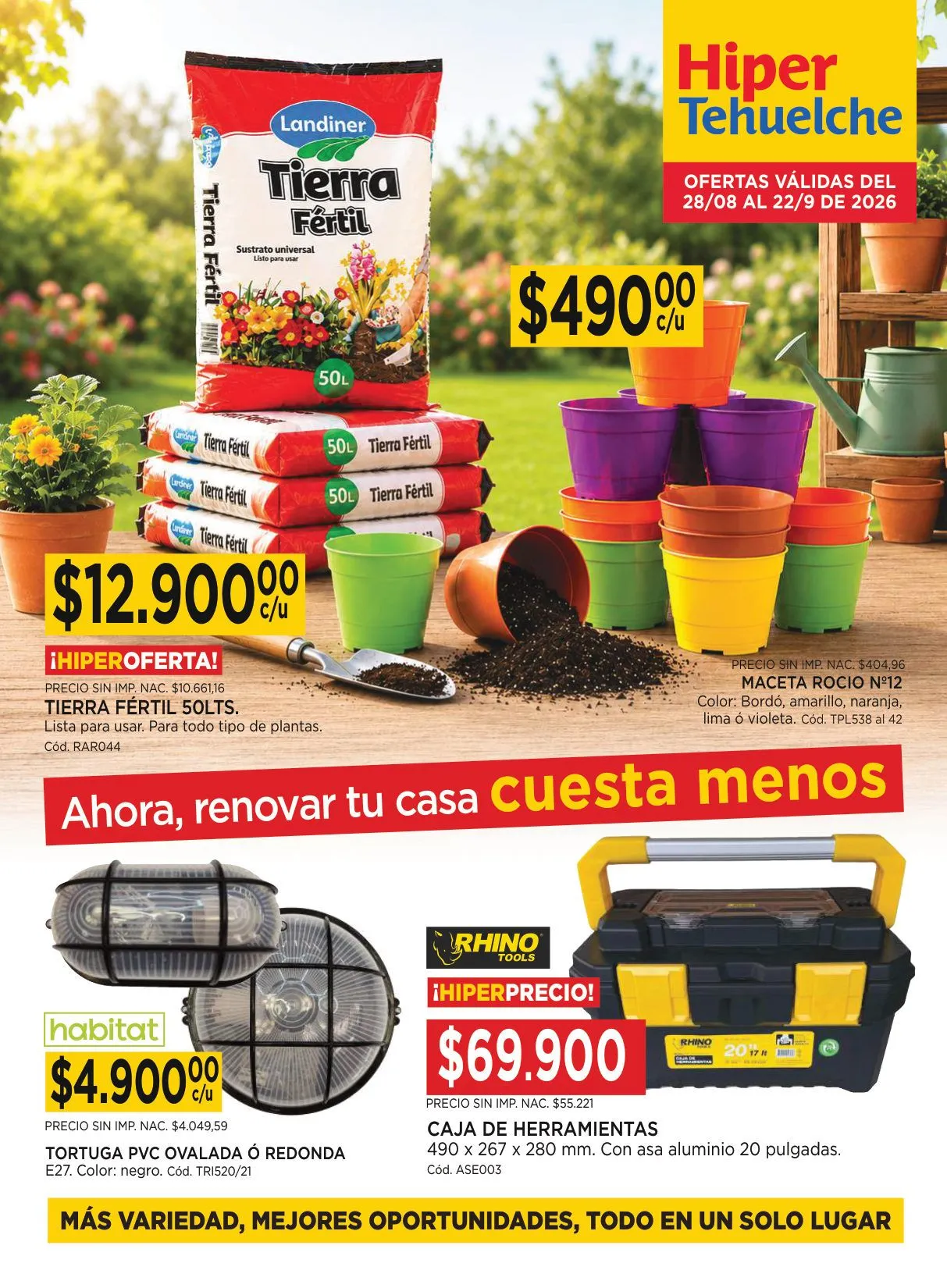 Ofertas de Hiper Tehuelche — 2026-09-02 2 de septiembre al 6 de septiembre 2026 - Página 1 del catálogo