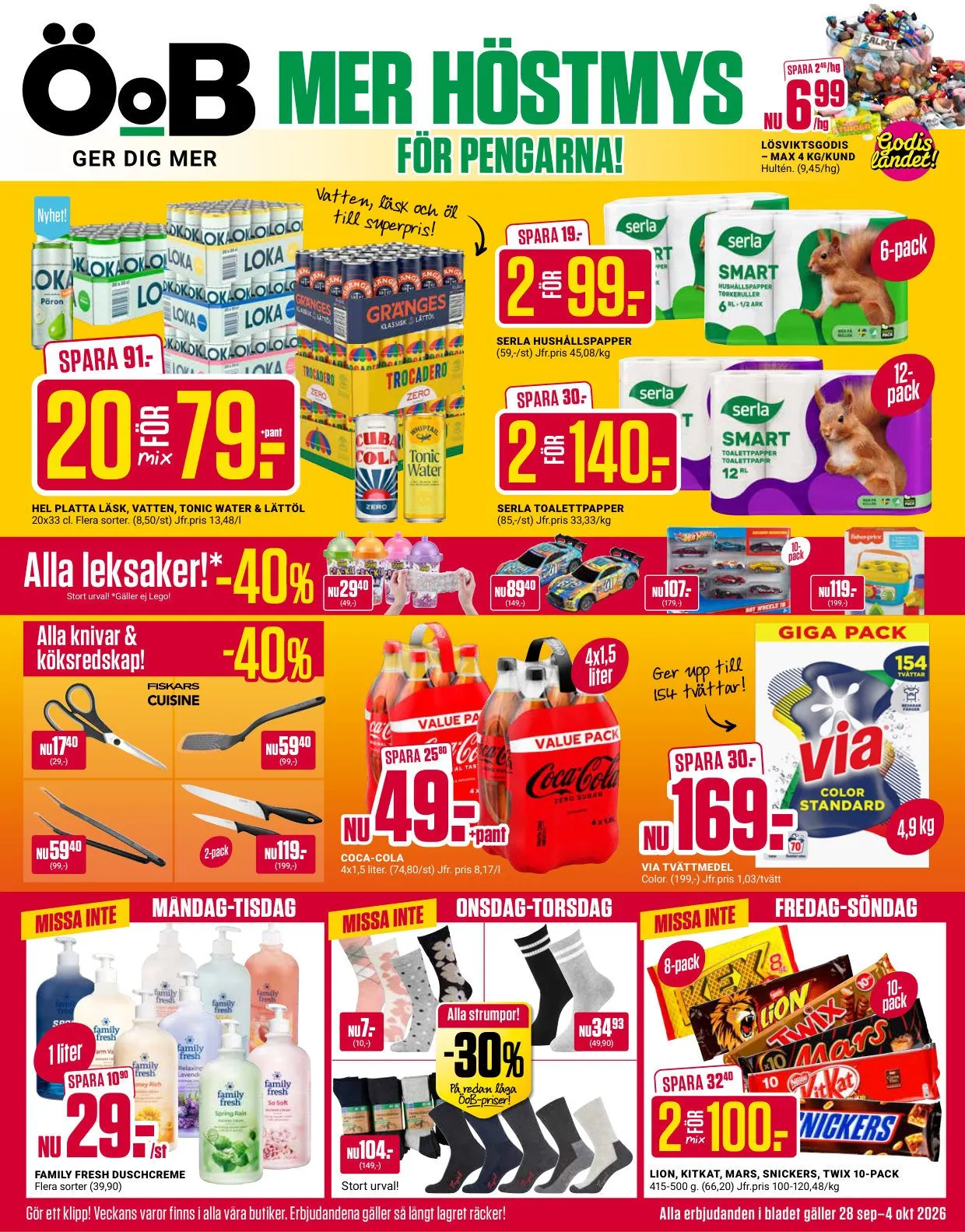 ÖoB — 2026-09-28 från 28 september till 4 oktober 2026 - Reklamblad sidor 1
