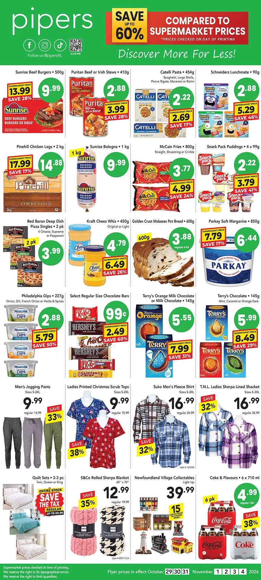 Pipers — 2026-10-30 from October 30 to November 4 2026 - flyer page 1