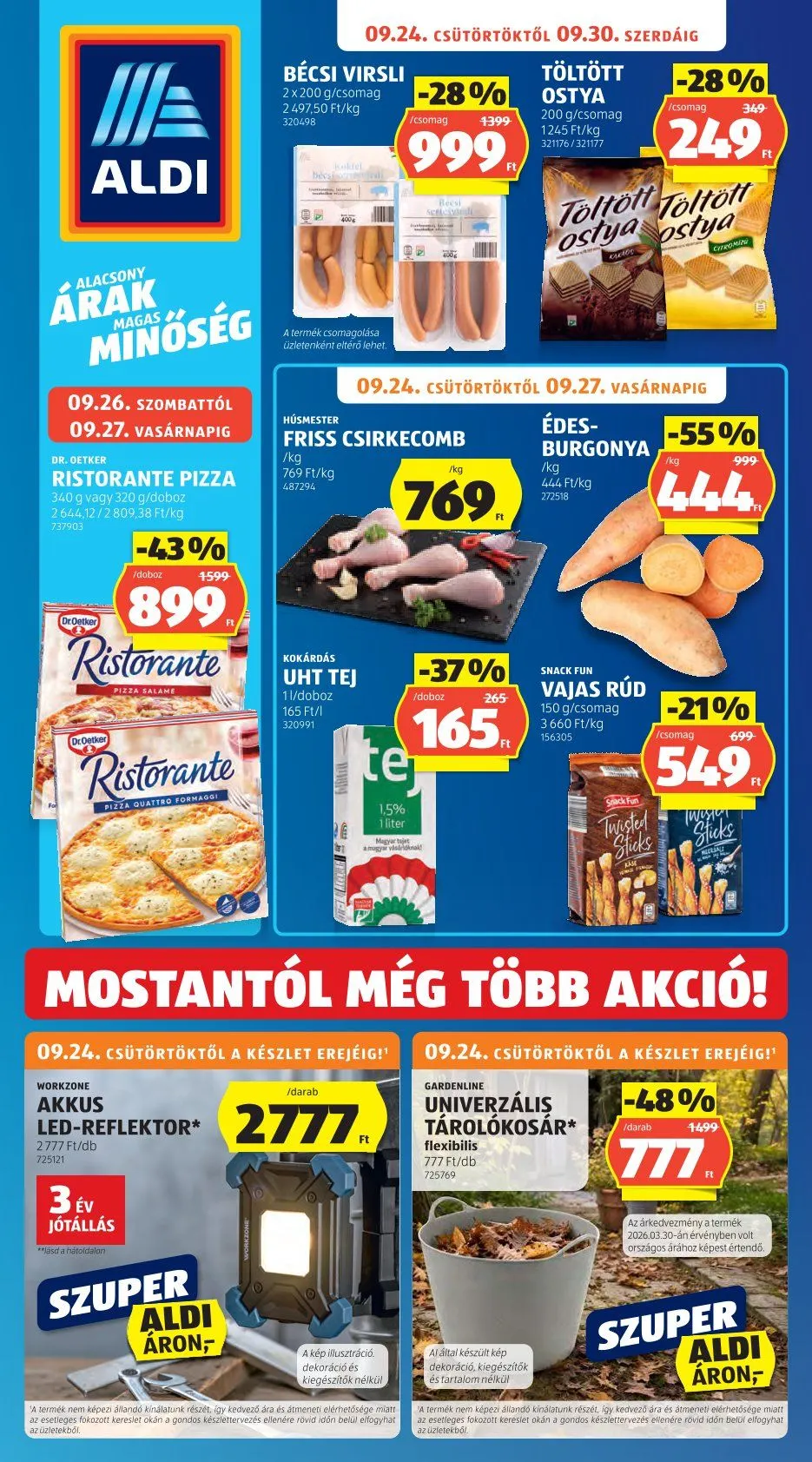 Katalógus Aldi — 2026-09-23 szeptember 24.-tól szeptember 30.-ig 2026. - Oldal 1